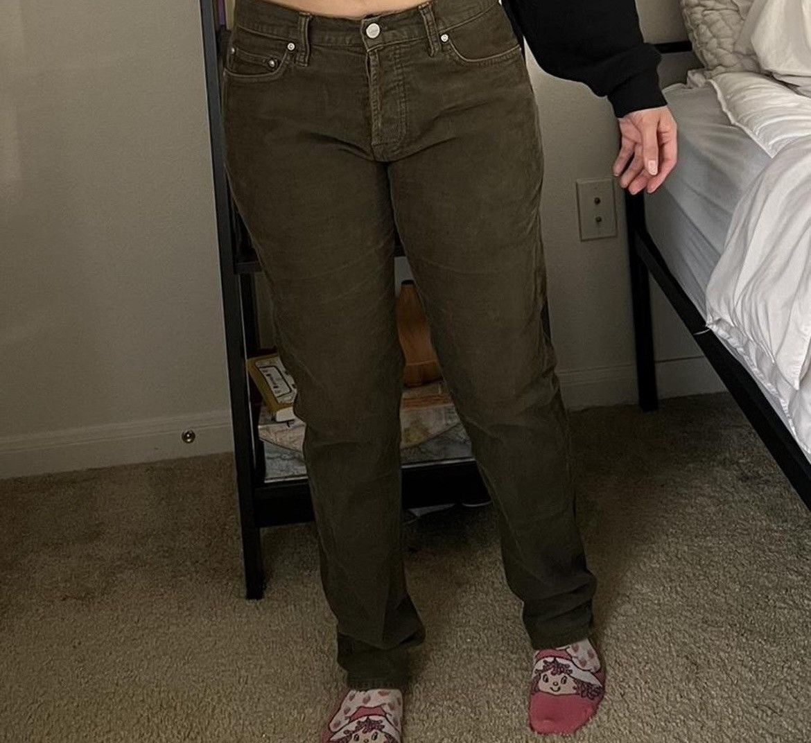 Carhartt WIP Olive Corduroy Denim Pants