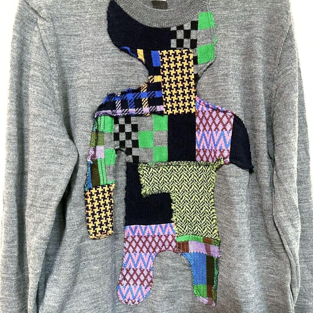Comme des Garcons × Comme des Garcons SHIRT SS19 Crochet Patchwork Wool Knit Sweater Size US S / EU 44-46 / 1 - 3 Thumbnail