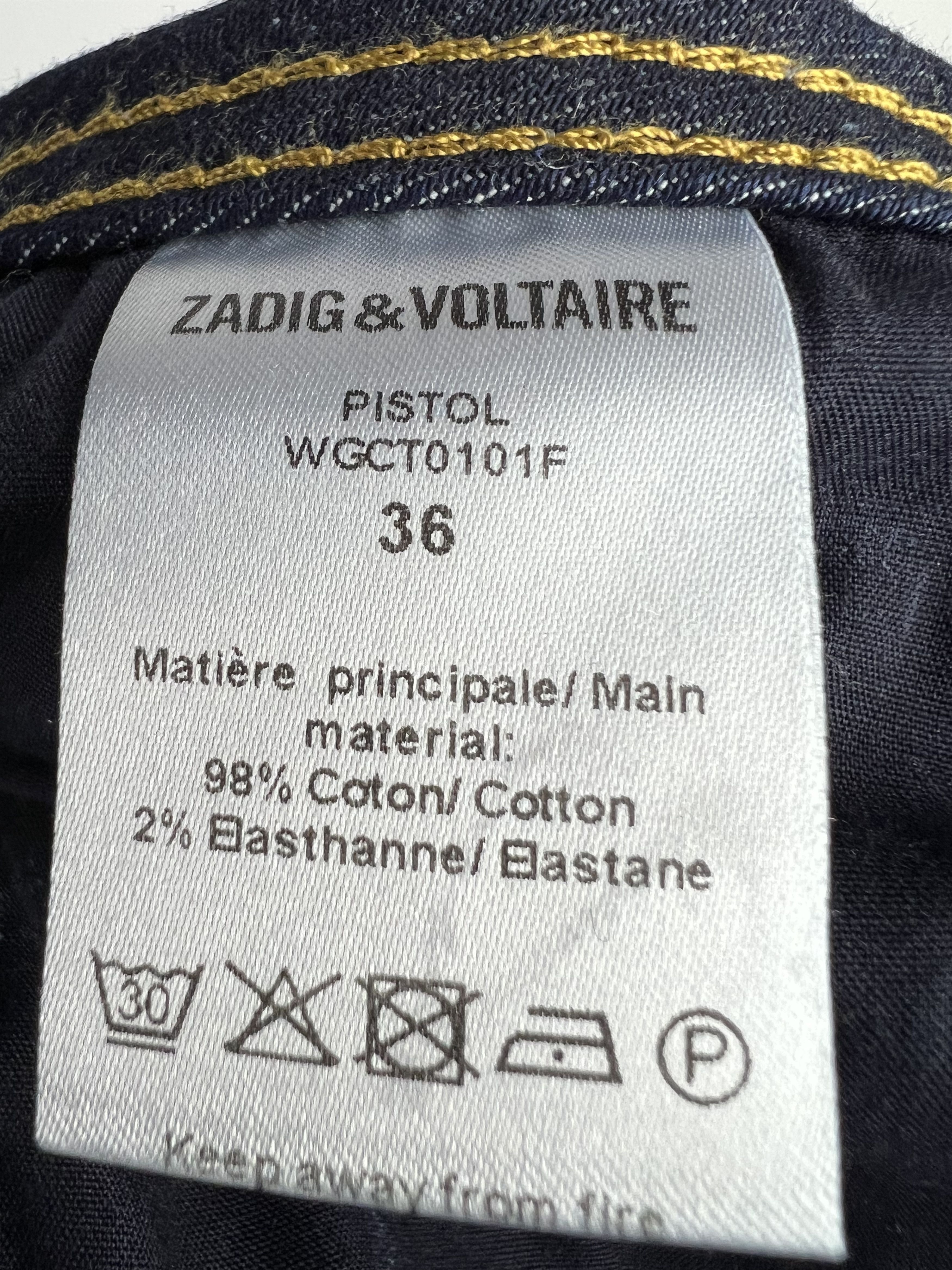 Zadig & Voltaire Zadig Voltaire Women's Pistol Blue Jeans Size 36 Size 27" / US 4 / IT 40 - 11 Thumbnail
