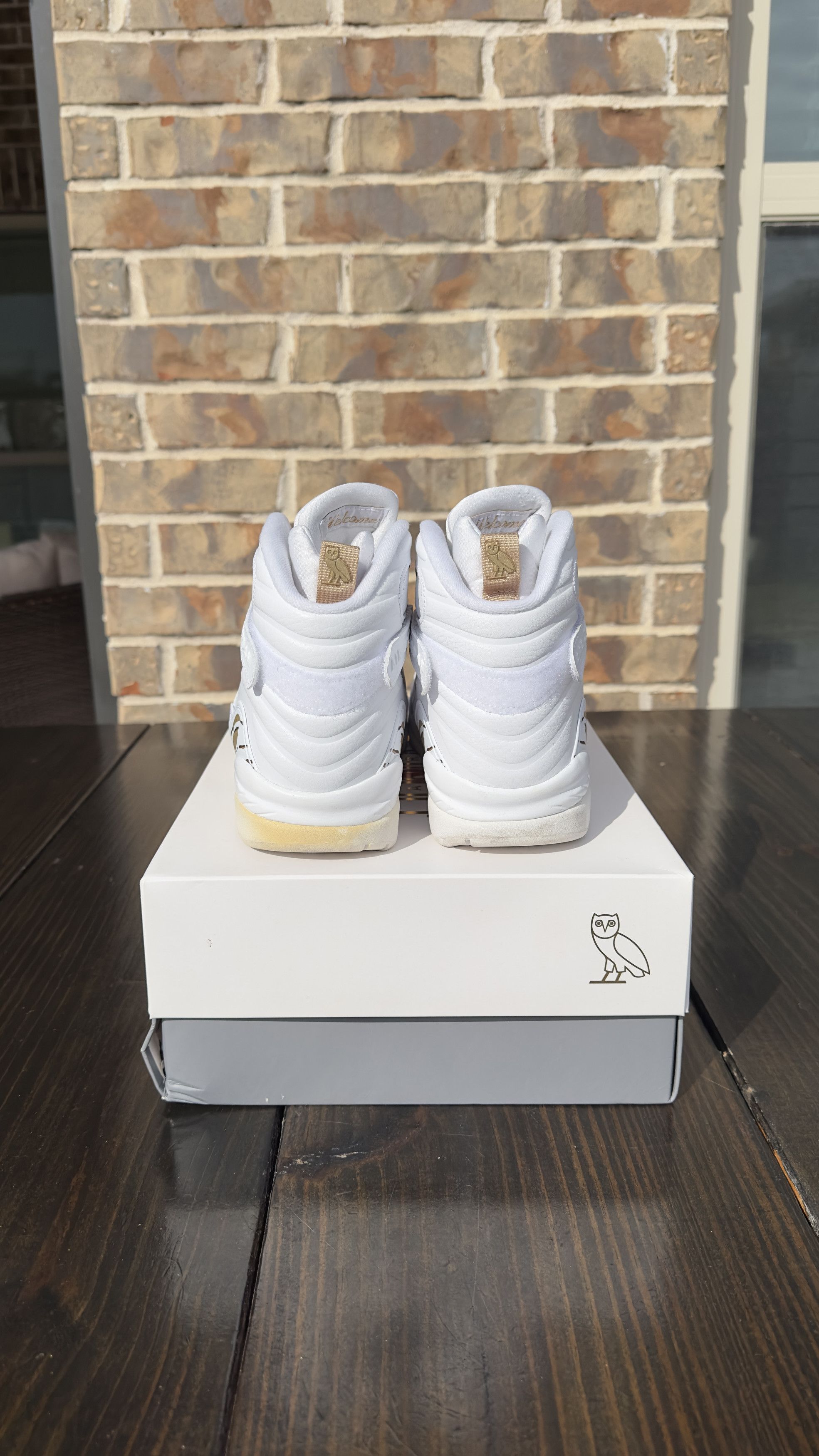Jordan Brand × October's Very Own OVO x Jordan 8 White size 10 Size US 10 / EU 43 - 4 Thumbnail