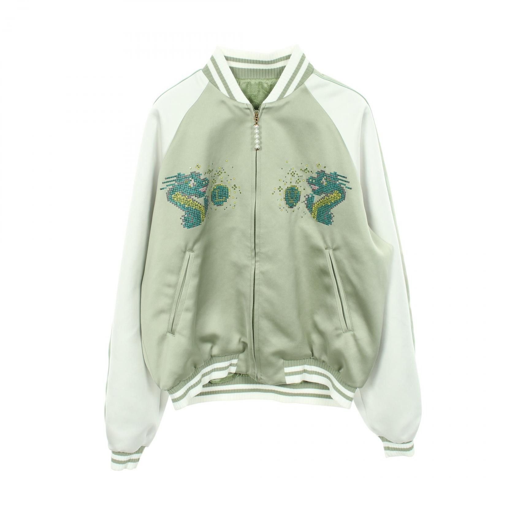 Louis Vuitton Louis Vuitton Louis Vuitton Dragon Embroidered Polyester Jacket Textile Outerwear DUTY FREE for USA Size ONE SIZE - 1 Thumbnail