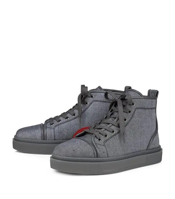 Christian Louboutin adolon high-top sneakers smoky Size US 7 / EU 40 - 1 Thumbnail