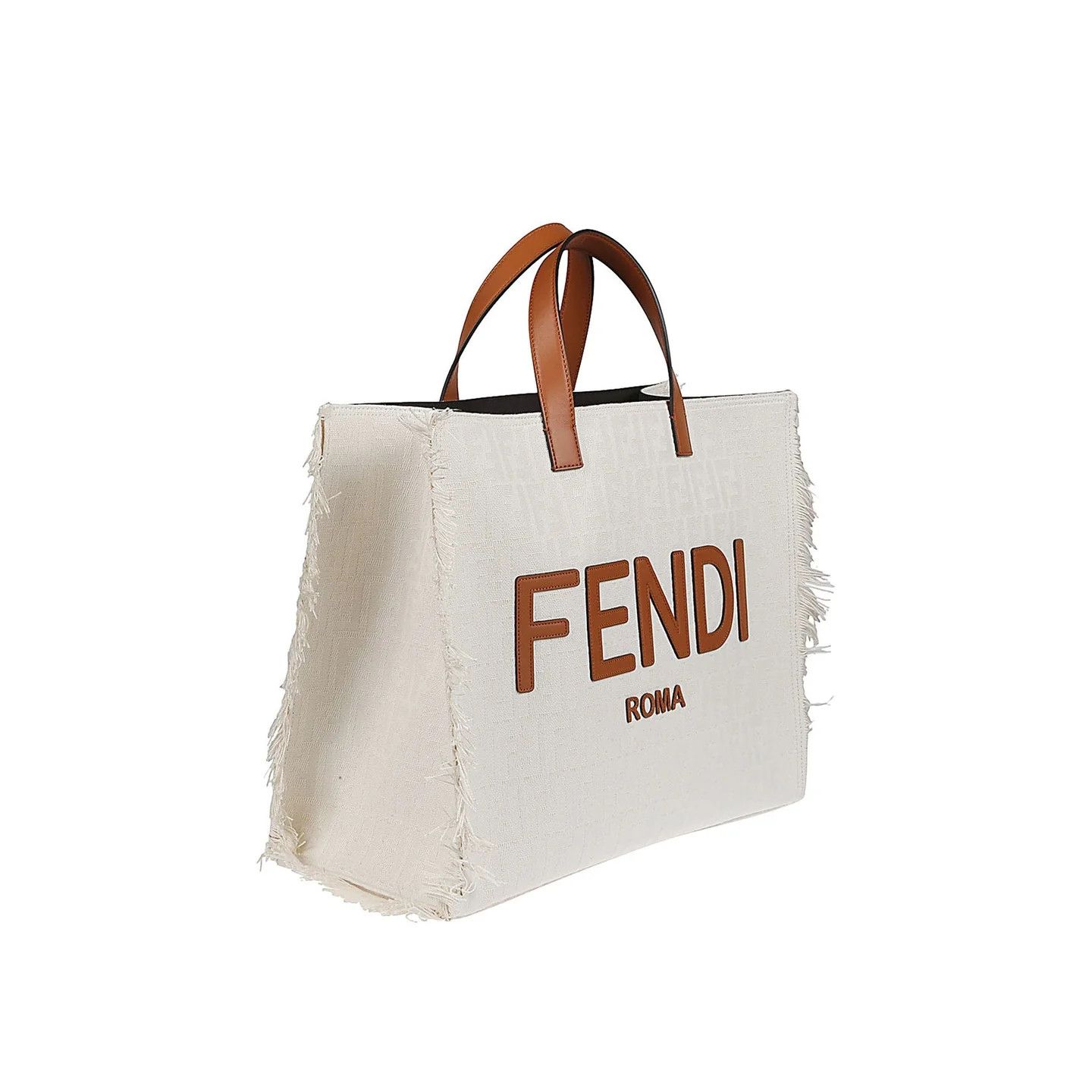 Fendi o1y0925 Size : OS / Logo Handbag in Ivory/Brown Size ONE SIZE - 2 Thumbnail