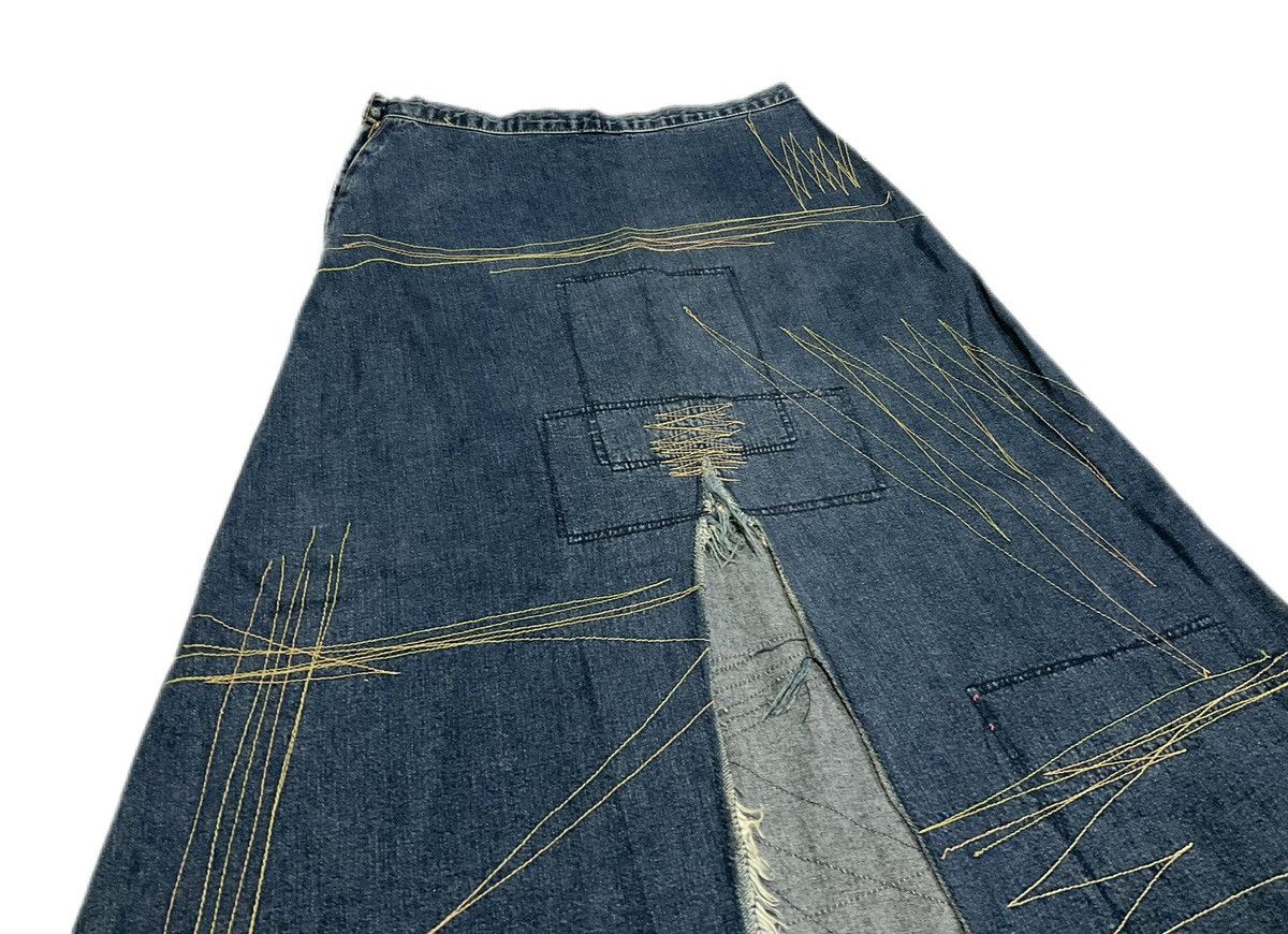 Hysteric Glamour × If Six Was Nine × Japanese Brand 🔥Sick Y2K Hysteric Glamour Denim Skirt Patchwork Size 29" - 6 Thumbnail