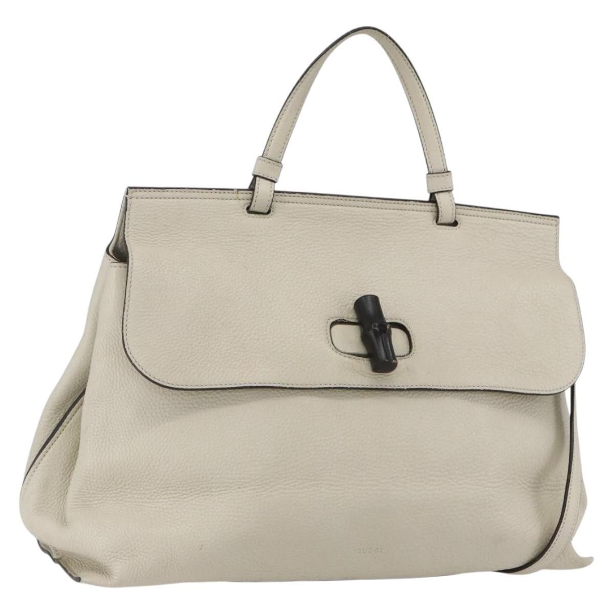Gucci Gucci Bamboo Daily Top Handle Leather Size ONE SIZE - 1 Thumbnail
