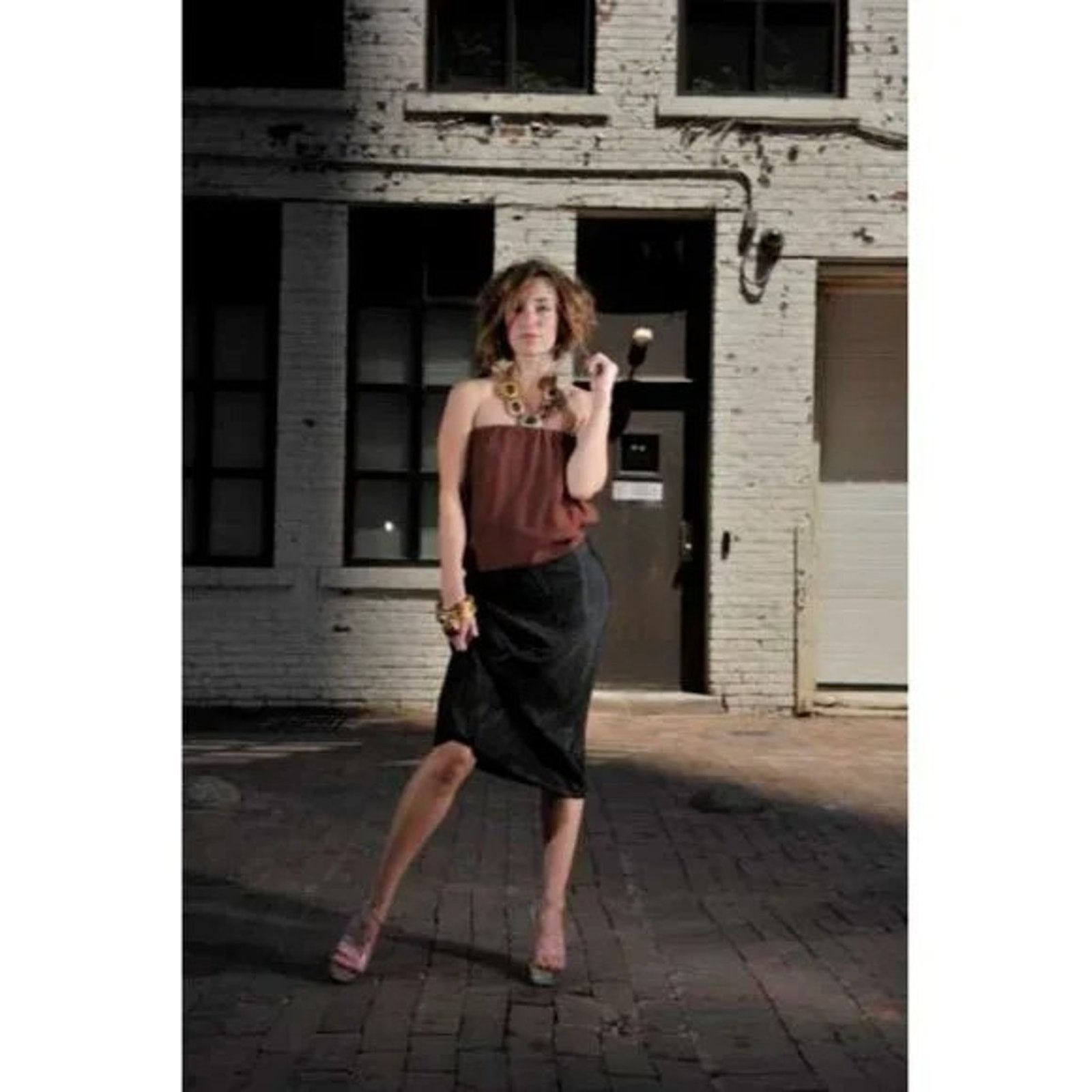 Marni Marni Dress Blue Burgundy Strapless Made Italy Strap size 44 Size XL / US 12-14 / IT 48-50 - 13 Thumbnail