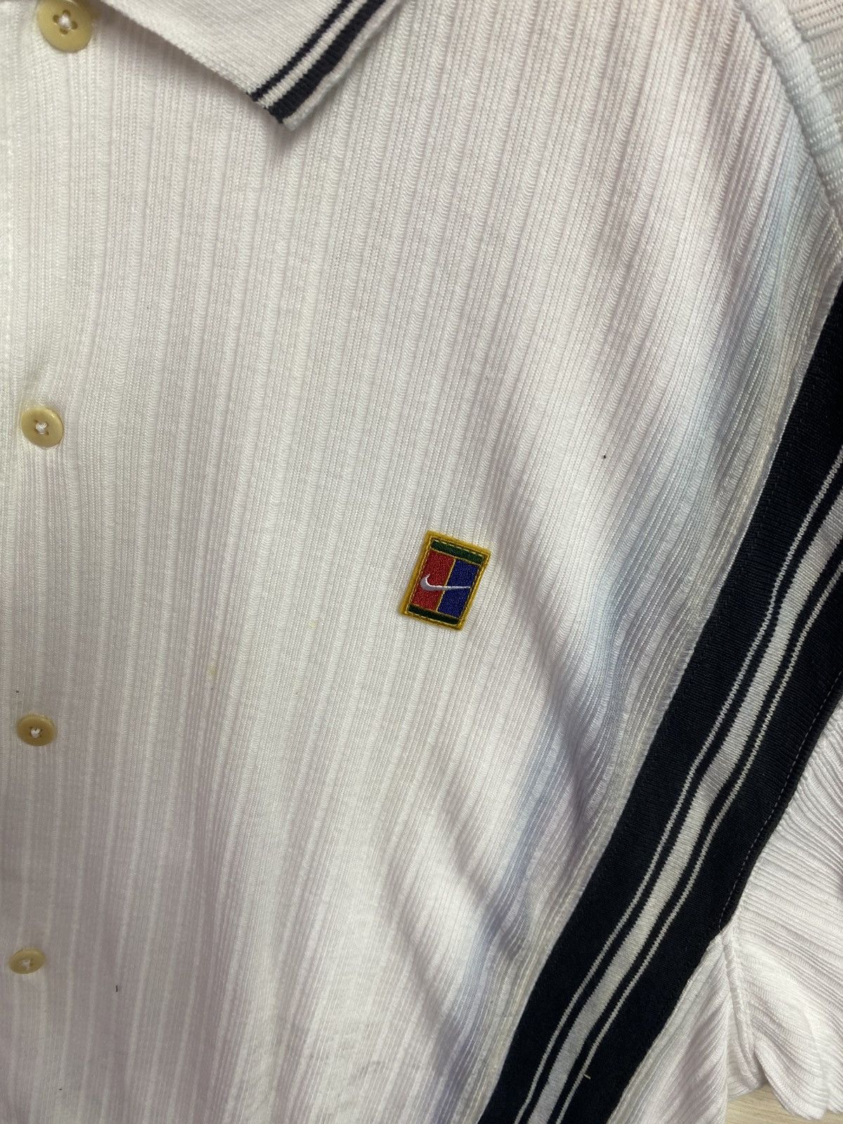 Nike Vintage nike court tshirt buttons ups Size US XXL / EU 58 / 5 - 10 Thumbnail