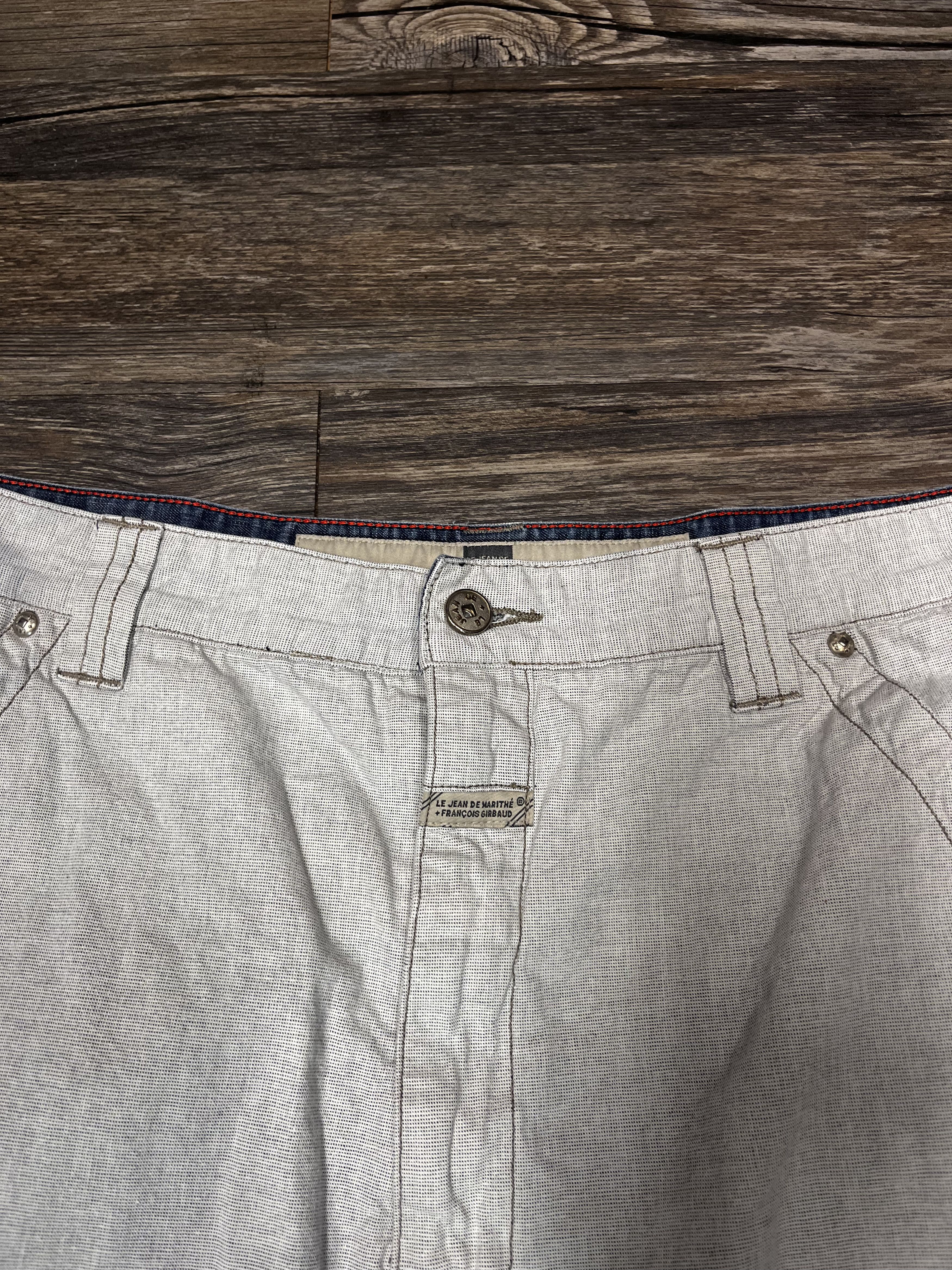 Marithe + Francois Girbaud Marithe Francois Girbaud White Denim Shorts Size US 40 / EU 56 - 2 Thumbnail