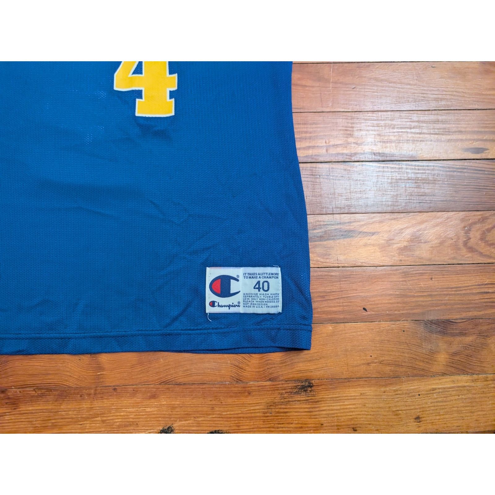 Champion Champion VTG Chris Webber Warriors Blue Mens Size 40M Jersey Size US M / EU 48-50 / 2 - 5 Thumbnail