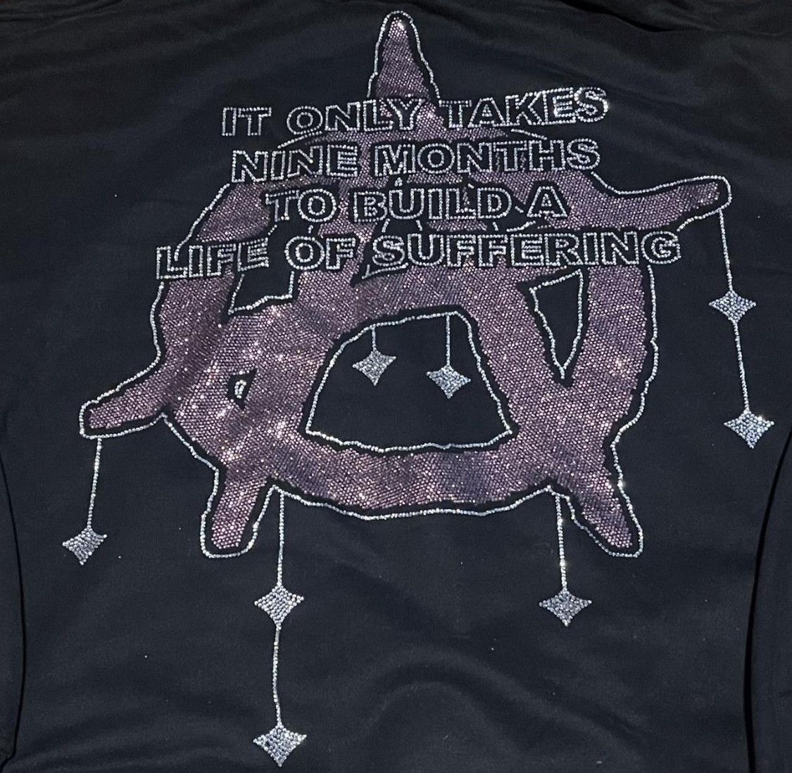 Revenge Revenge nine Months rhinestone hoodie Size US XXL / EU 58 / 5 - 4 Thumbnail