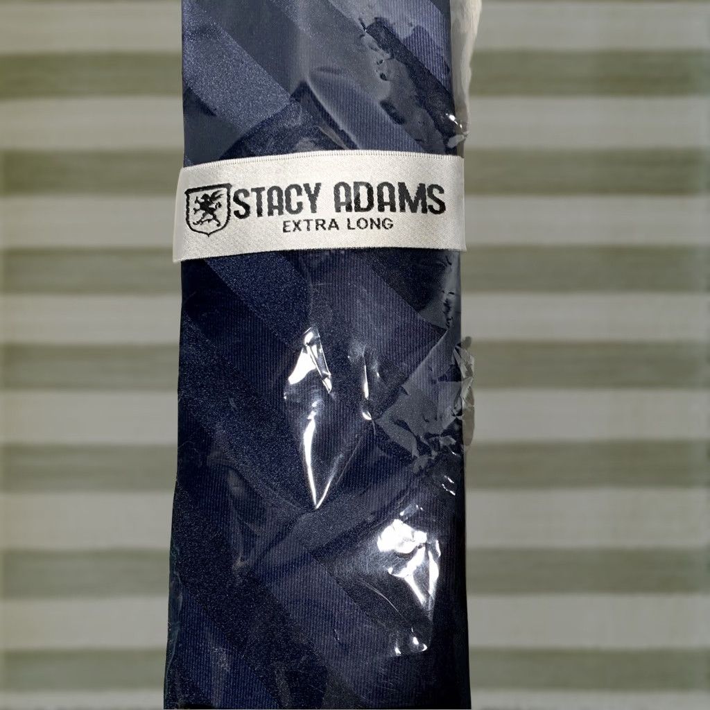 Stacy Adams Stacy Adams Necktie Handkerchief Set 100% Silk 58.5" Long x 3.25" Wide Blue NEW Size ONE SIZE - 1 Thumbnail