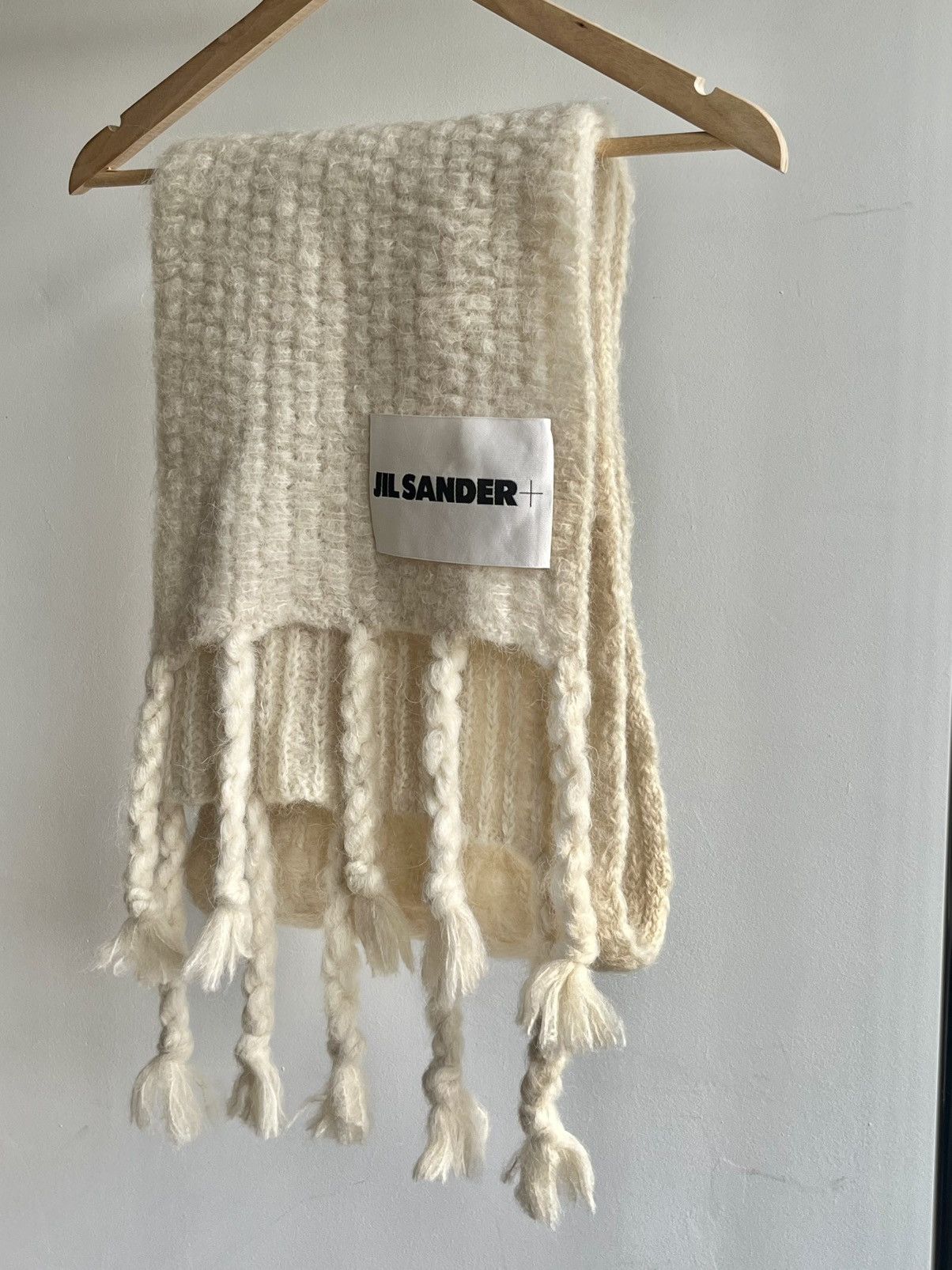 Jil Sander Jil Sander + AW24 alpaca mohair blend chunky knit scarf Size ONE SIZE - 4 Thumbnail