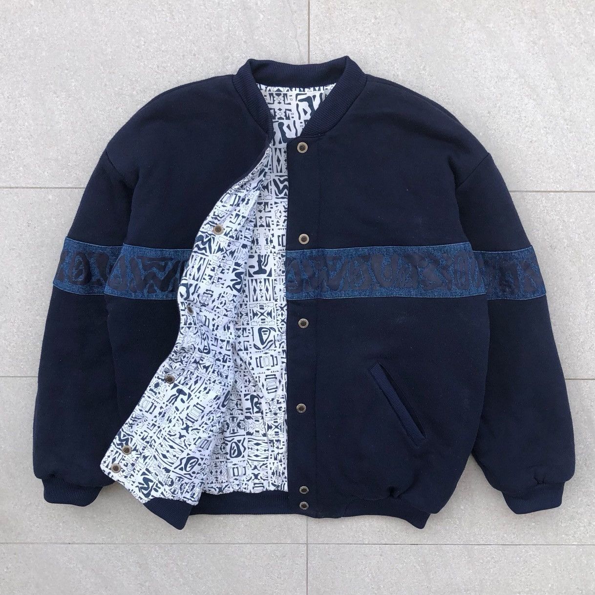 Japanese Brand Vintage Blowout L.A. Reversible Bomber Jacket Size US L / EU 52-54 / 3 - 5 Thumbnail
