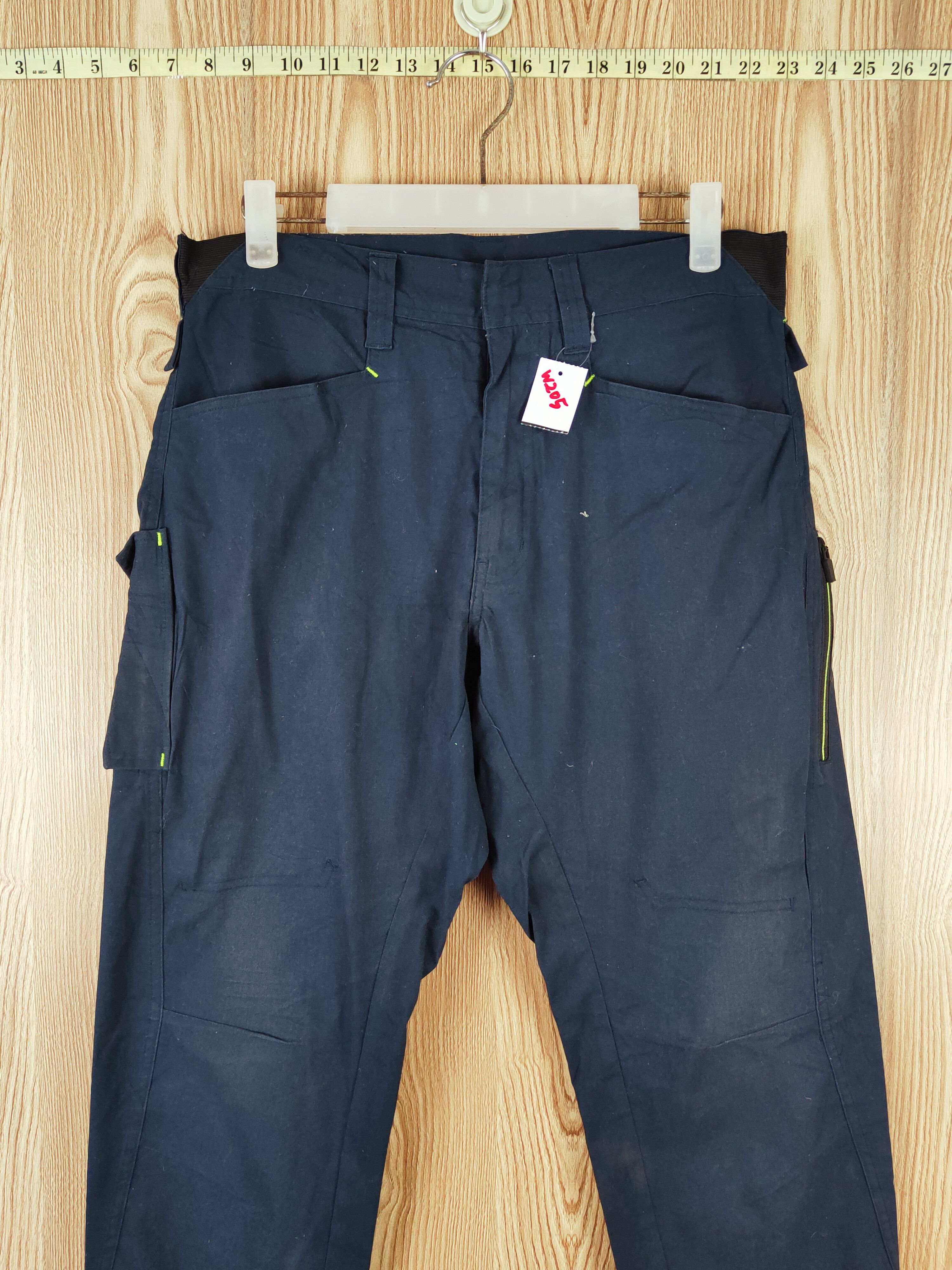 Japanese Brand Slash Navy Multipocket Tactical Cargo Pants #W205 Size US 32 / EU 48 - 2 Thumbnail