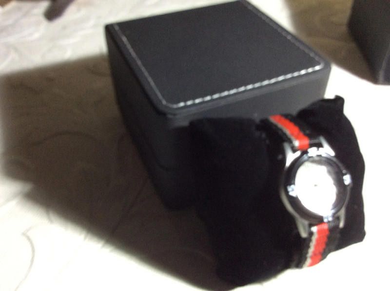 Designer lovely football dial red black strap watch Size ONE SIZE - 5 Thumbnail