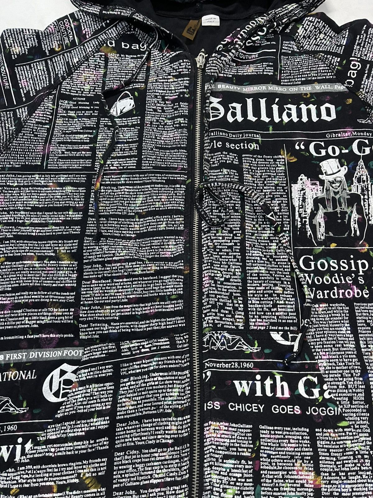 John Galliano VINTAGE JOHN GALLIANO GAZETTE NEWSPAPER PRINT VERY RARE Size US XL / EU 56 / 4 - 3 Thumbnail