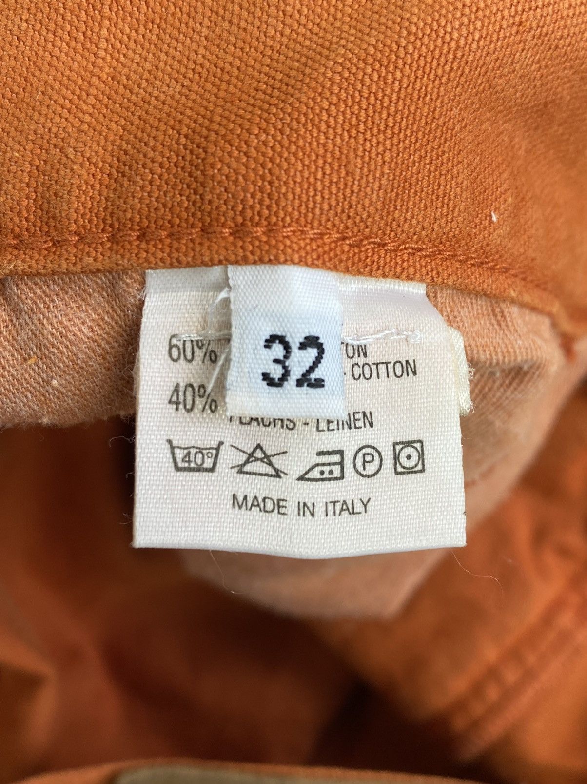 Loro Piana 2000's Lora Piana Faded Orange Denim Pants Size US 30 / EU 46 - 12 Thumbnail