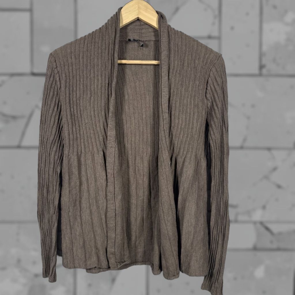 Eileen Fisher Eileen Fisher Brown 100% Wool Open Cardigan Womens Size Petite Small Size S / US 4 / IT 40 - 1 Thumbnail
