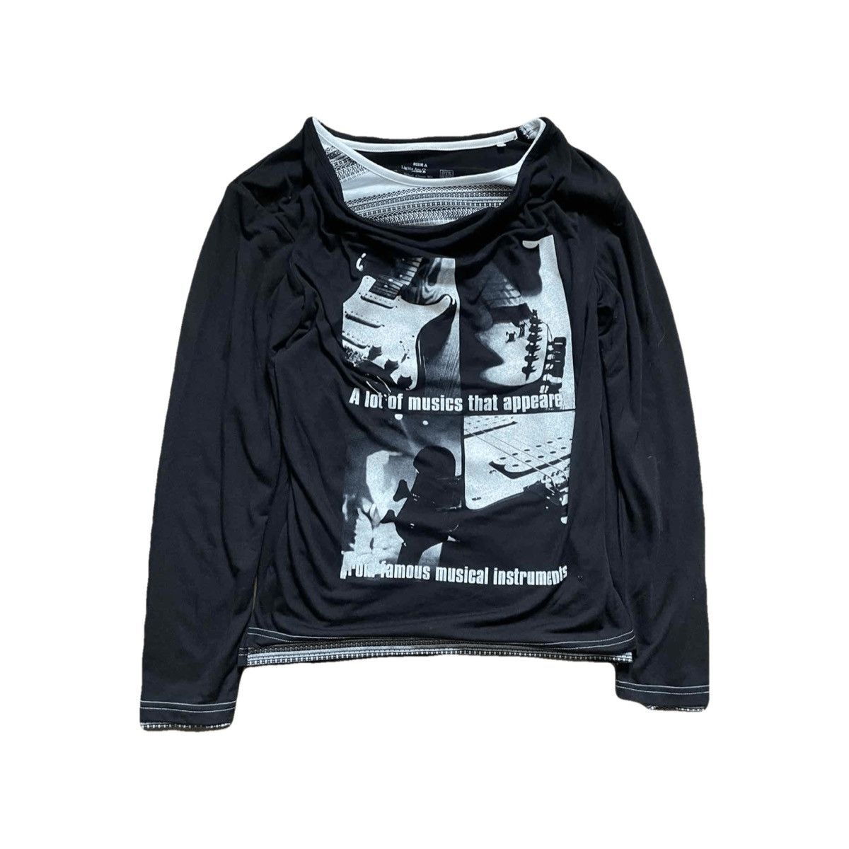 If Six Was Nine 2000s Japanese archive poem double layered ls tee Size US S / EU 44-46 / 1 - 2 Thumbnail