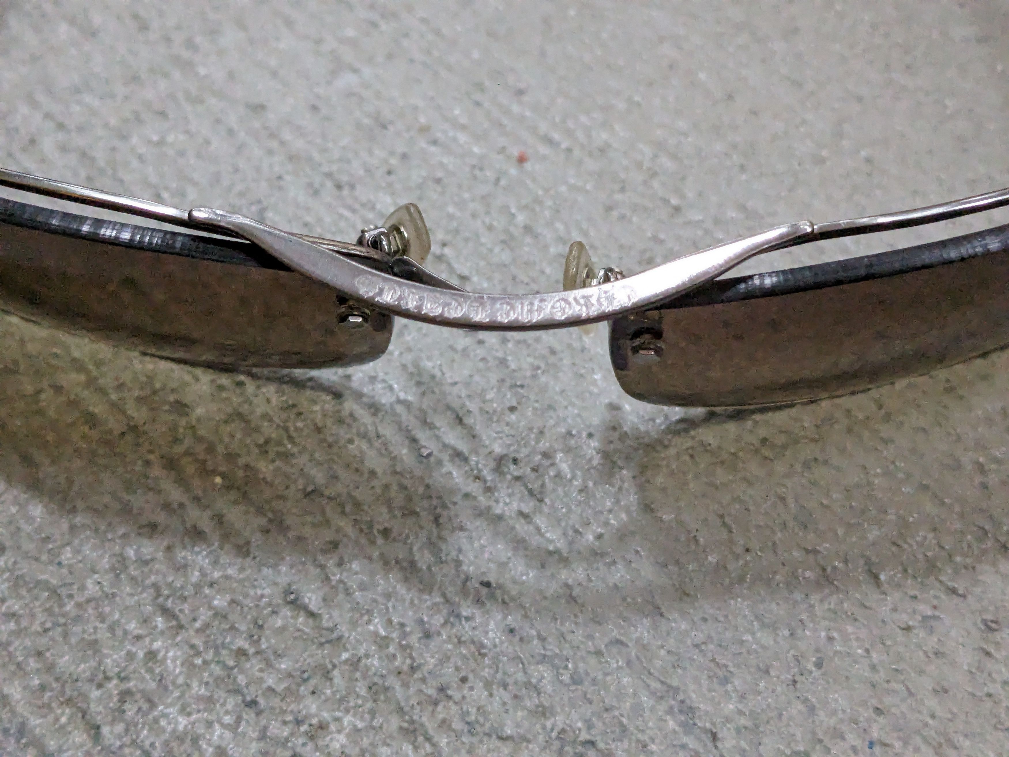 Chrome Hearts Chrome Hearts Amped Sunglasses Gray Black Silver Cross Size ONE SIZE - 4 Thumbnail