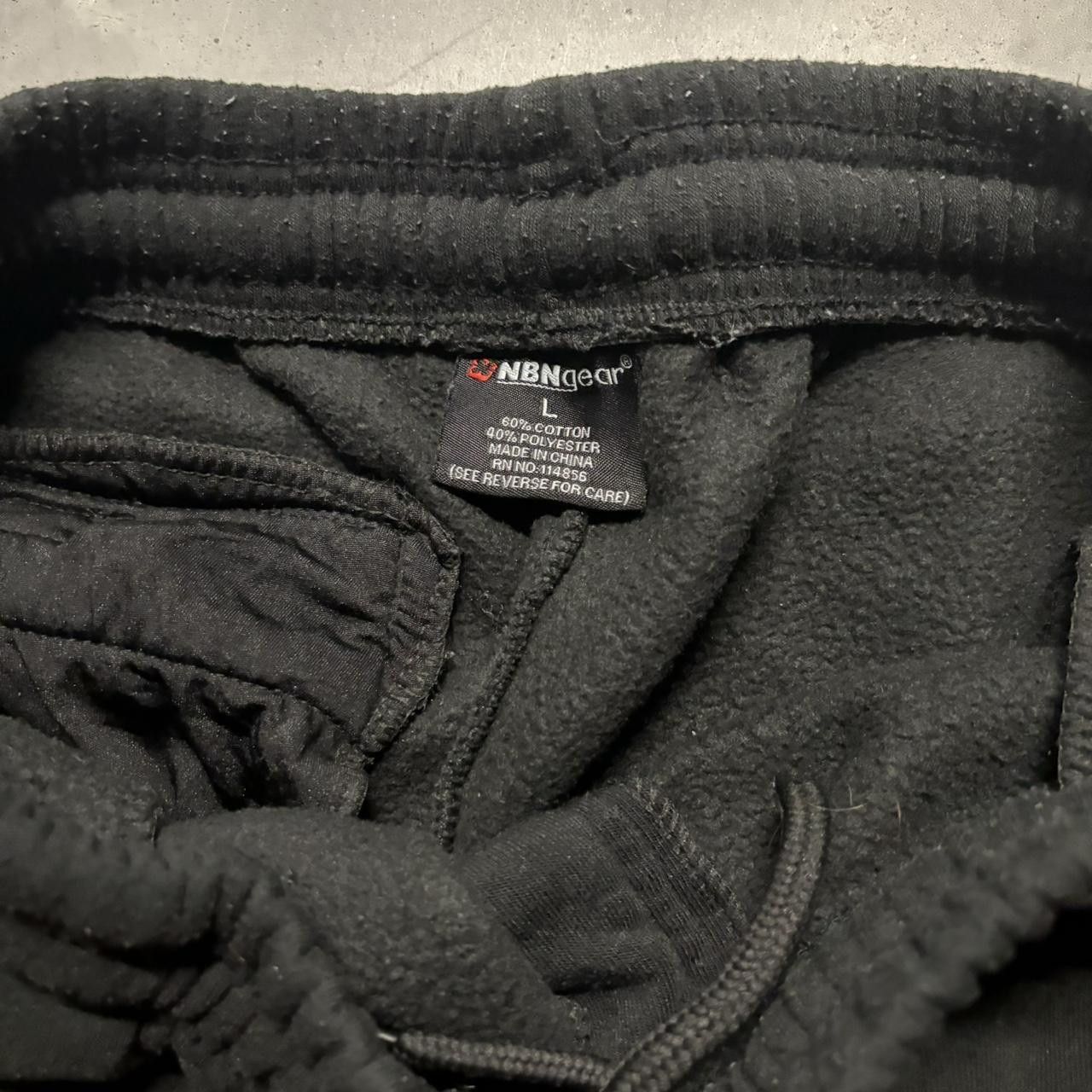 Japanese Brand Vintage Y2K/2000s Baggy Black and Red Cargo Sweatpants! Size US 32 / EU 48 - 6 Thumbnail