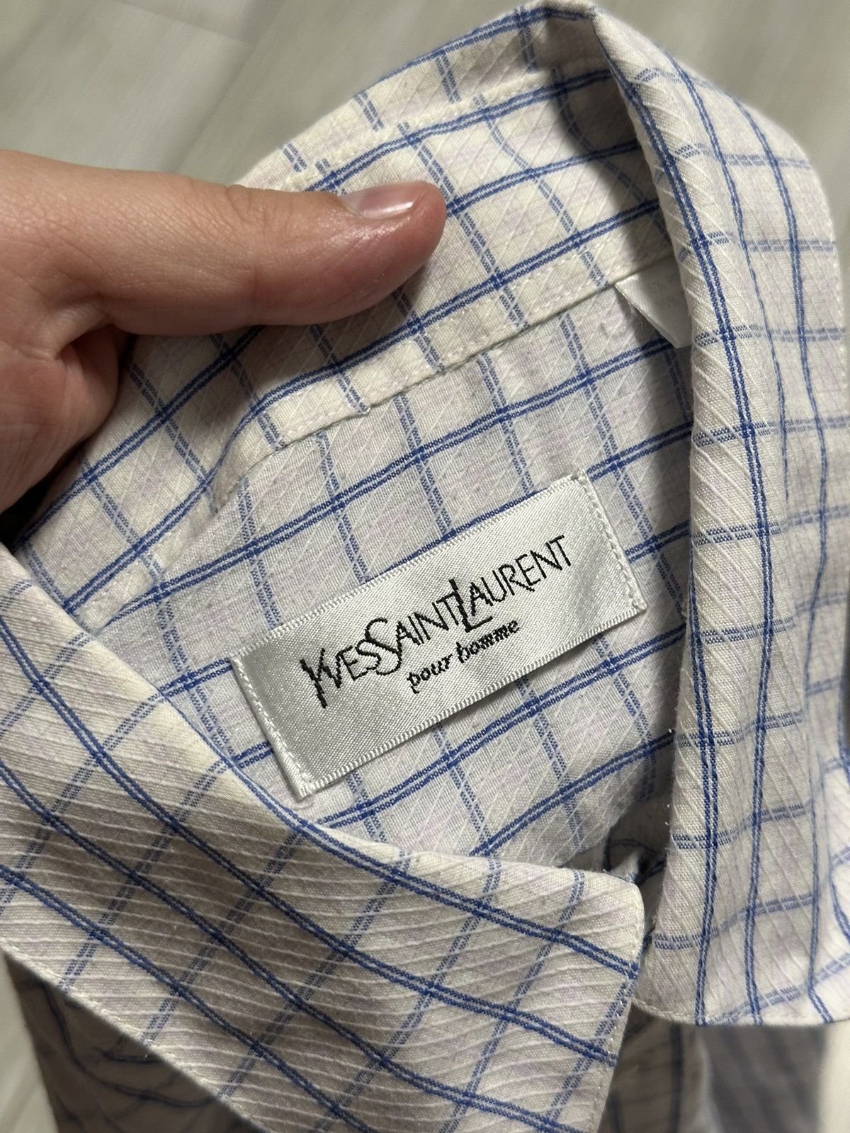 Yves Saint Laurent Vintage Yves Saint Laurent Shirt Size US L / EU 52-54 / 3 - 3 Thumbnail