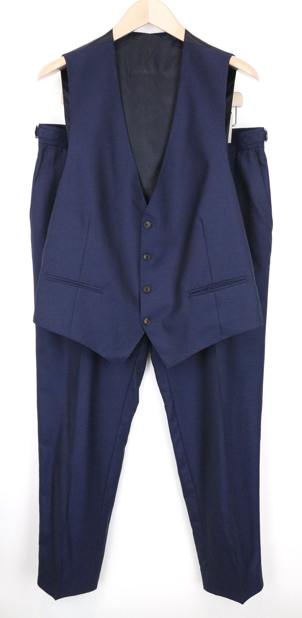 Suitsupply UK42R Navy Wool Twill Slim Suit 74837 Size 42R - 1 Thumbnail