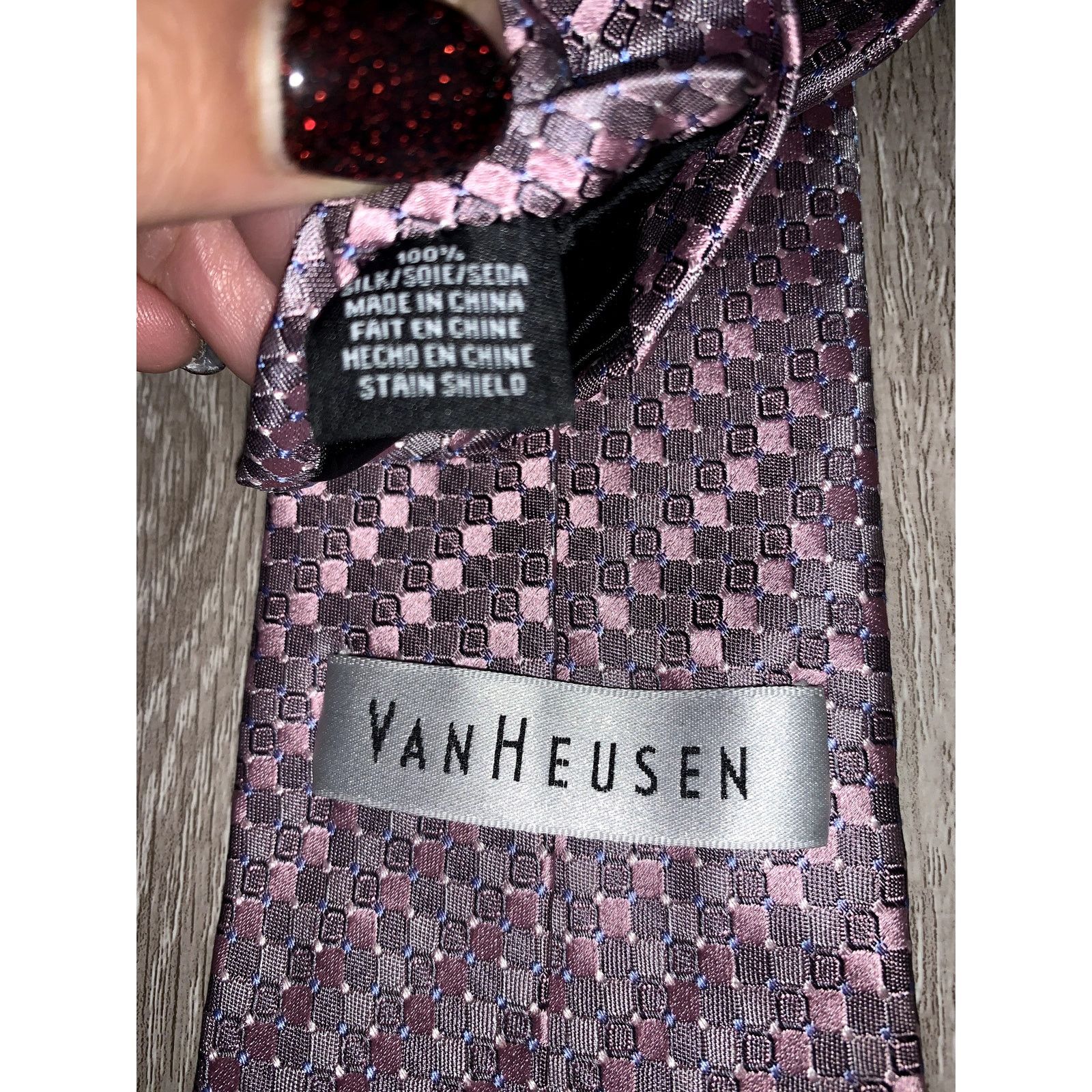 Van Heusen Van Heusen Men's Silk Tie Set 3pc Striped Designer Formal Size ONE SIZE - 3 Thumbnail