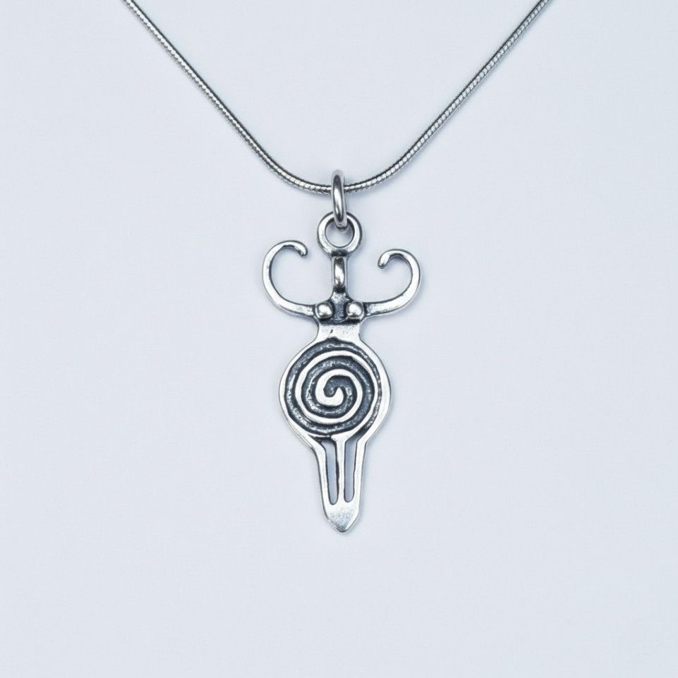 Other Fertility 1" Charm 925 Sterling Silver Feminine Energy Mom Size ONE SIZE - 1 Thumbnail