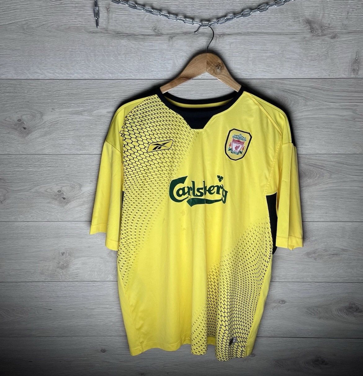 Reebok Vintage soccer jersey FC Liverpool #8 Gerrard Rebook Size US XXL / EU 58 / 5 - 2 Thumbnail