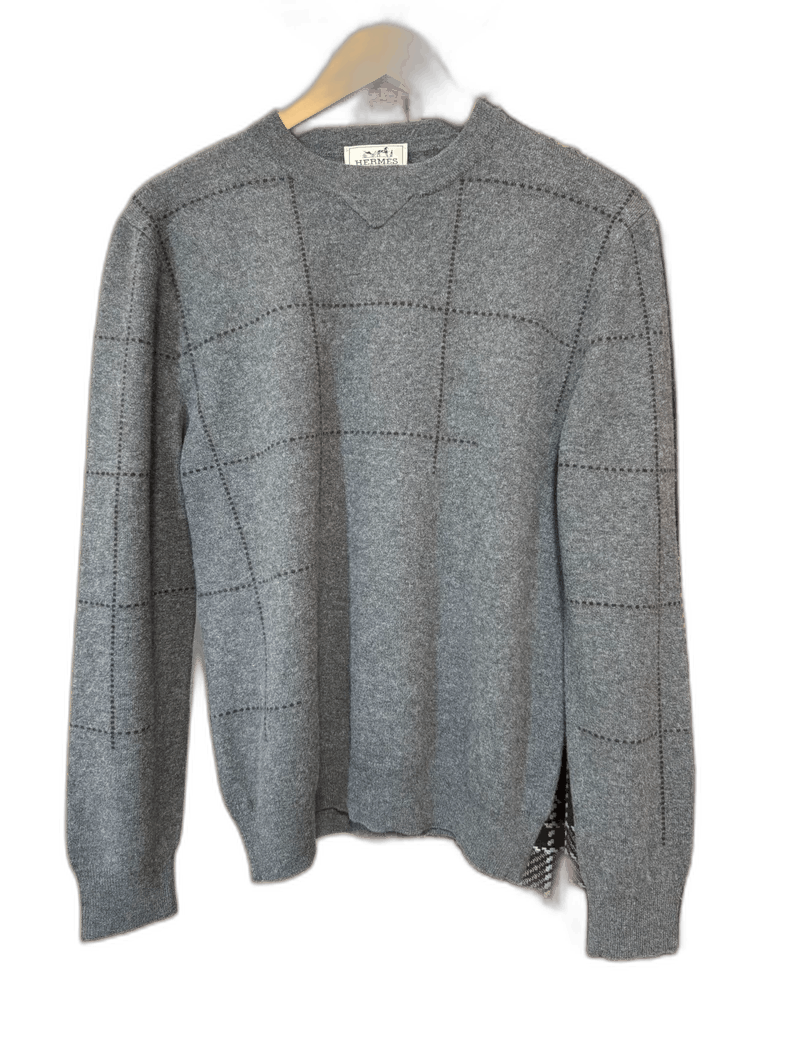 Hermes Hermes Cashmere Sweater in Elegant Gray Size US M / EU 48-50 / 2 - 1 Thumbnail