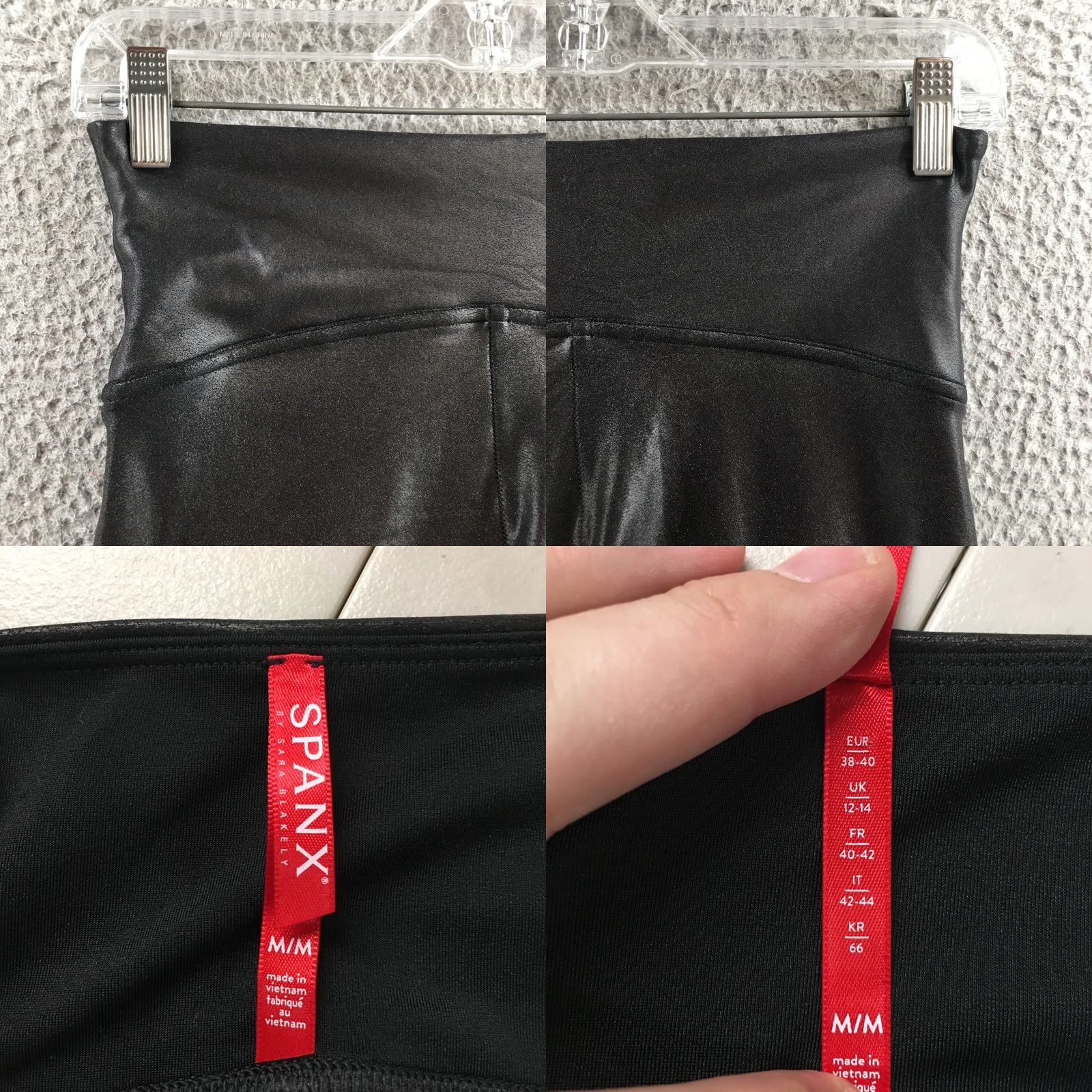 Spanx Spanx Skinny Leggings Womens Medium Black High Rise Stretch Pull On Pants Size 32" / US 10 / IT 46 - 9 Thumbnail