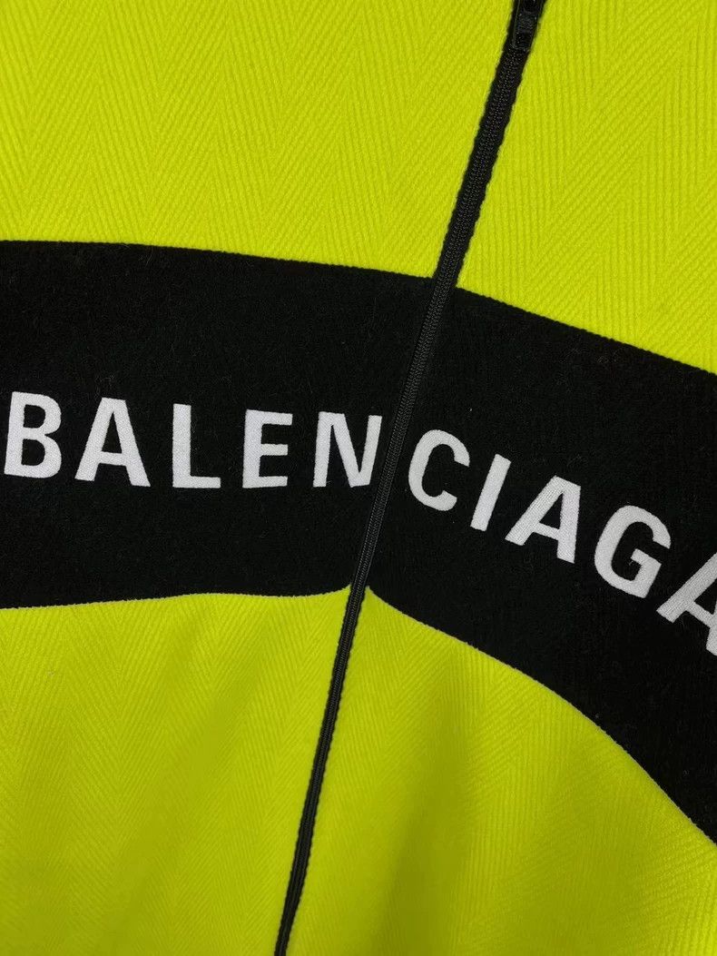 Balenciaga Balenciaga Wool big LOGO jacket zippered jacket 2503-Nextar Size US M / EU 48-50 / 2 - 3 Thumbnail