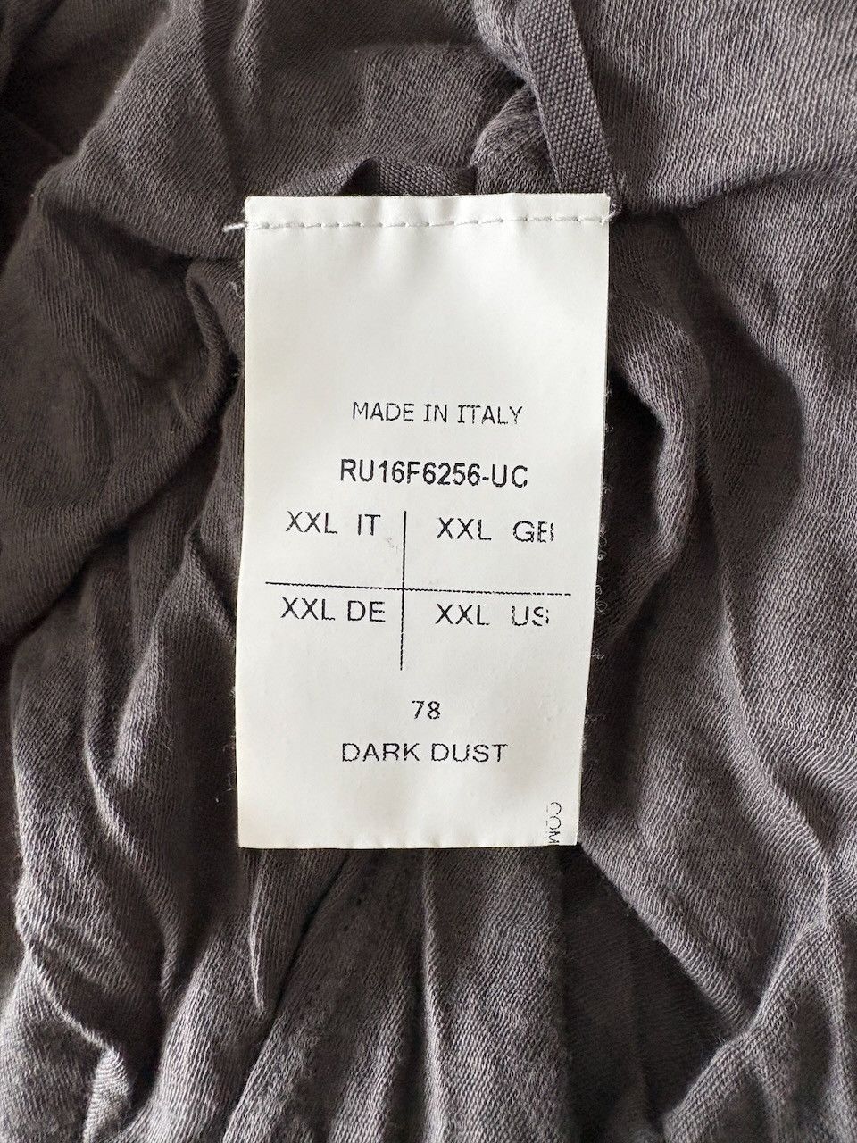 Rick Owens Rick Owens SS16 MASTODON DOUBLE LAYER TSHIRT Size US XXL / EU 58 / 5 - 5 Thumbnail
