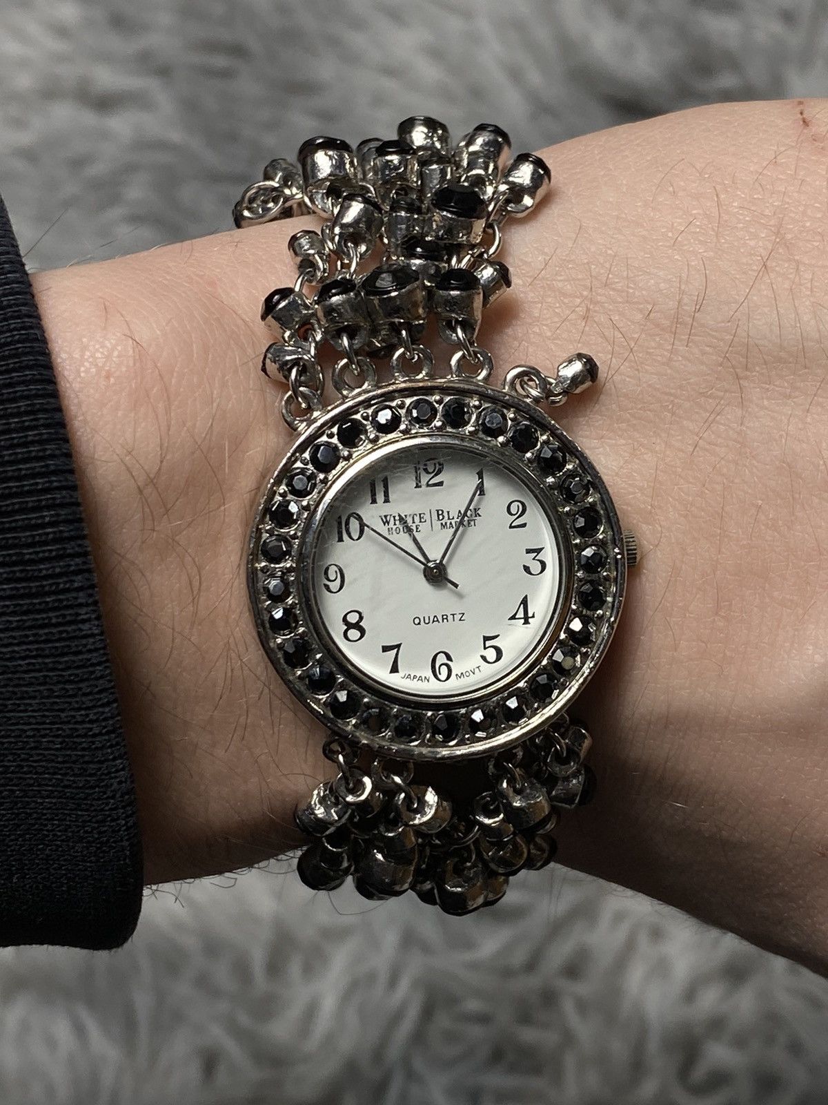 Japanese Brand × Jewelry × Vintage White Black House Market Bracelet Watch Japanese Brand Size ONE SIZE - 9 Thumbnail