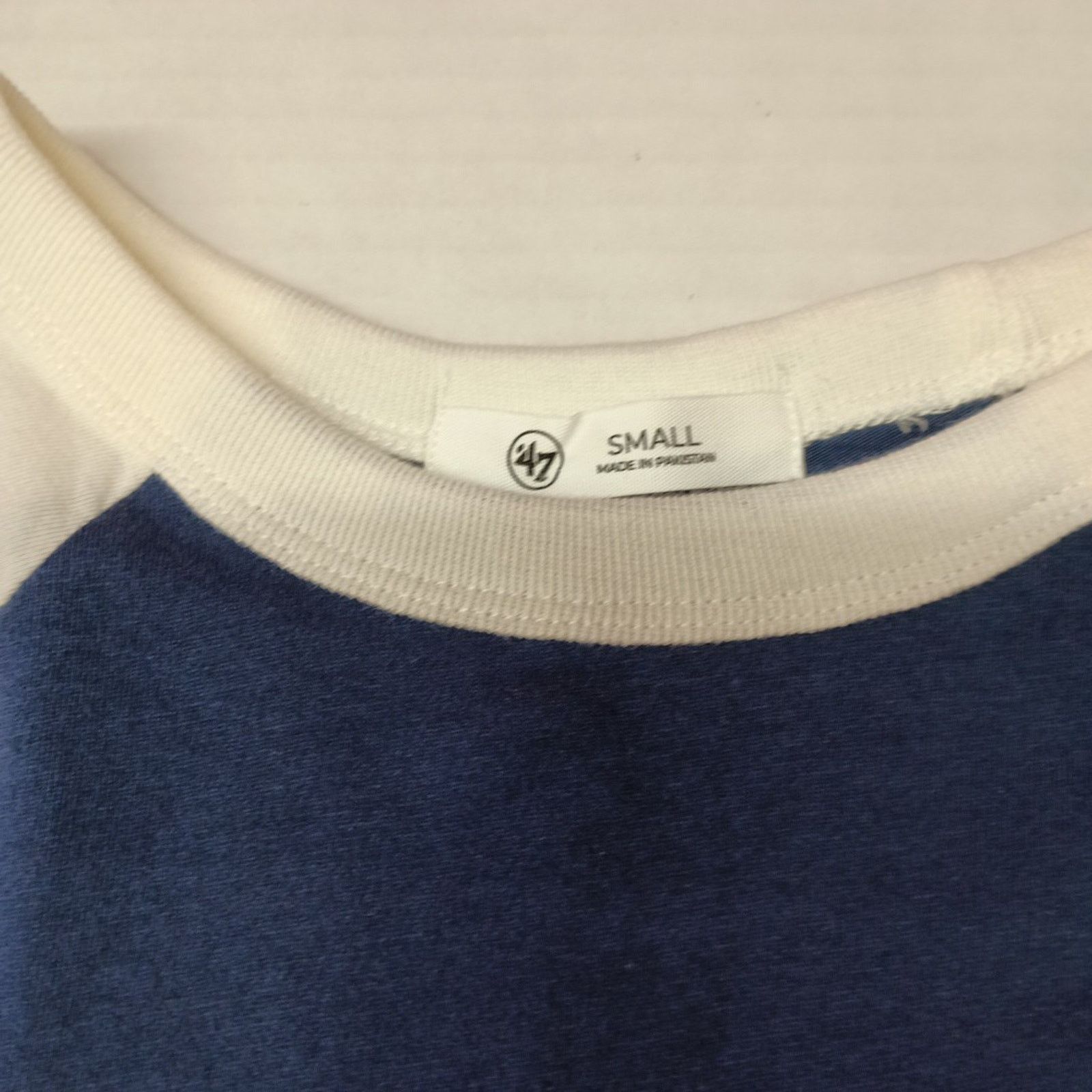 47 ATLANTA BRAVES Women's 3/4 Sleeve Tee Shirt S Atlas Blue Size S / US 4 / IT 40 - 3 Thumbnail