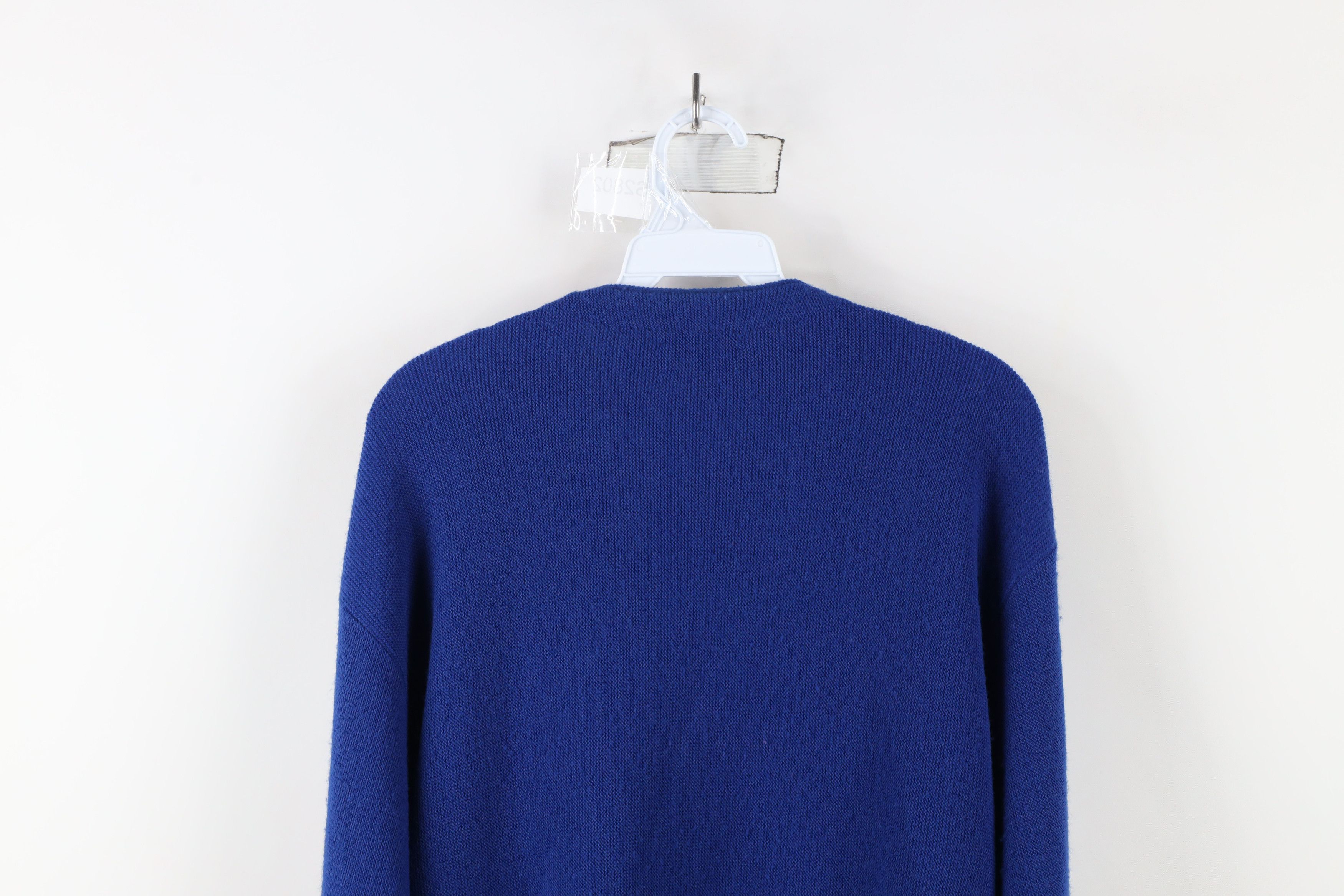 Vintage Vintage 70s Streetwear Knit Button Cardigan Sweater Blue USA Size US L / EU 52-54 / 3 - 9 Thumbnail