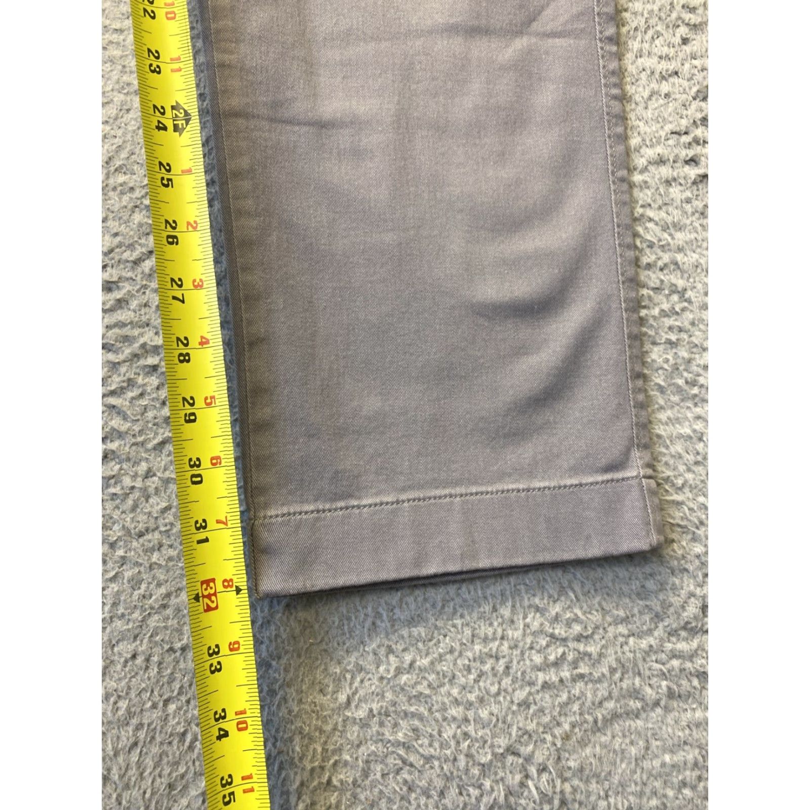 J.Crew J. Crew Men's Slim Fit Chino Pants 36x32 Gray Cotton Mid-Rise Khakis 5-Pocket Size US 36 / EU 52 - 5 Thumbnail