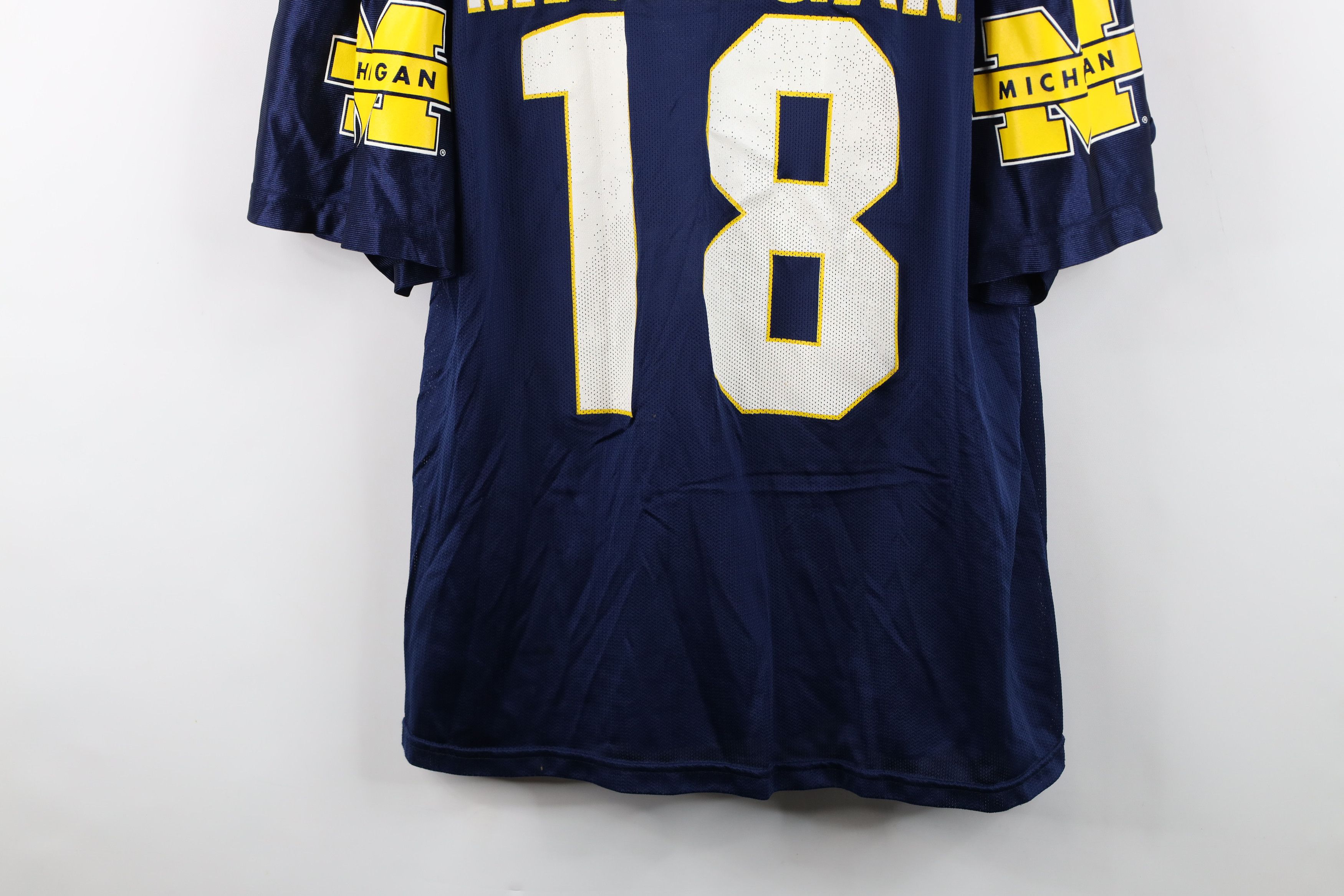 Vintage Vintage 90s University of Michigan Football Jersey Blue USA Size US XXL / EU 58 / 5 - 3 Thumbnail