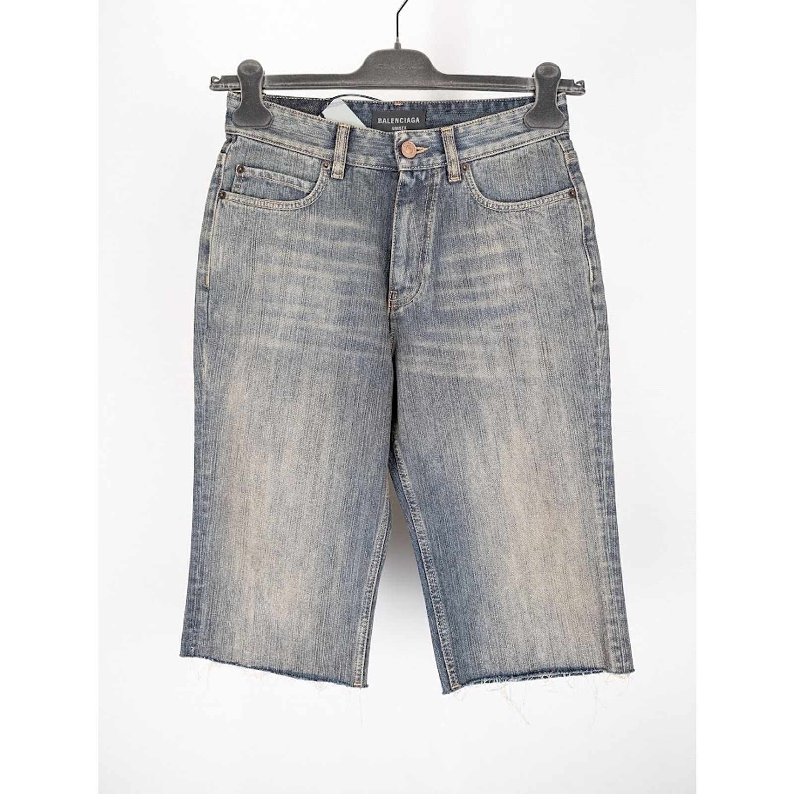 Balenciaga o1rshd1 Denim Shorts in Light Blue Size US 32 / EU 48 - 1 Thumbnail