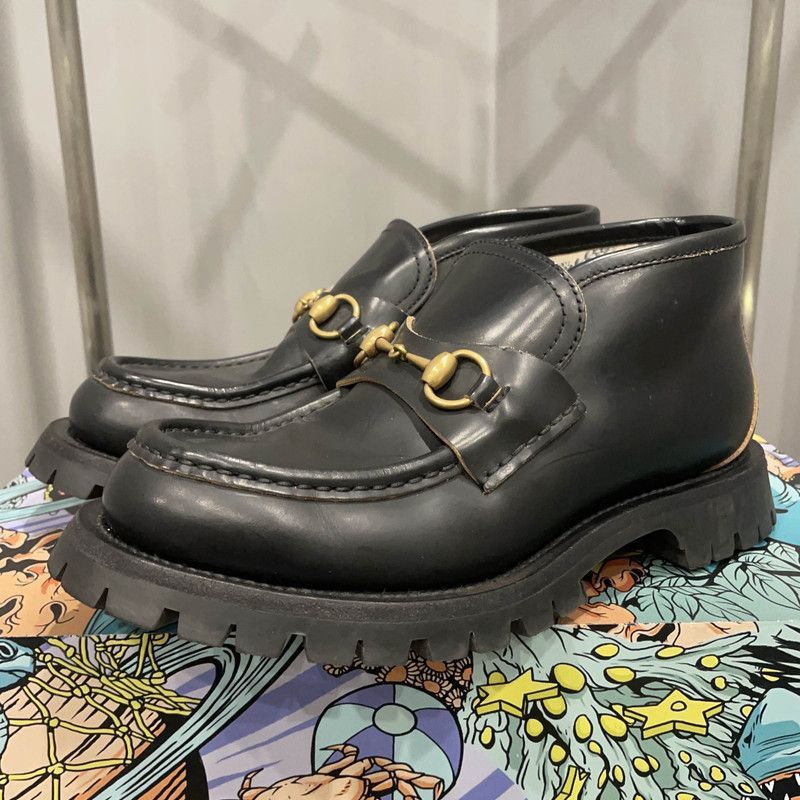 Gucci Gucci Leather Horsebit Casual Loafers in Black - Size US 7.5 / EU 40-41 - 1 Thumbnail