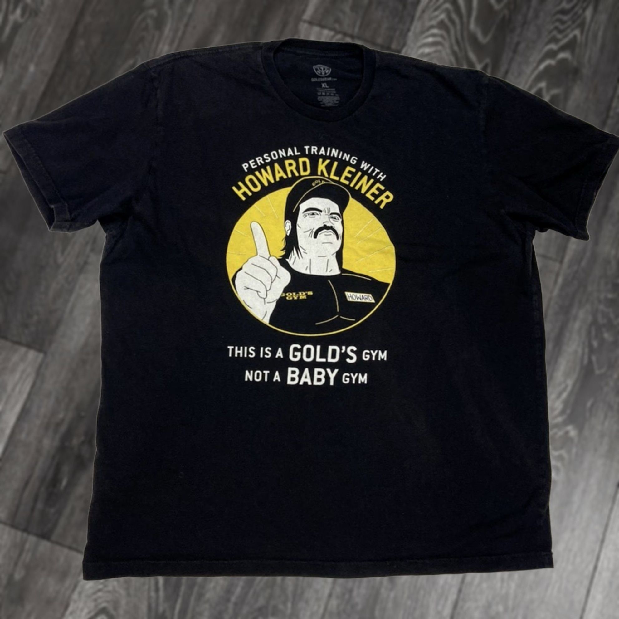 Vintage VINTAGE Gold's Gym Graphic T-shirt Men XL Black Logo Crew Neck Short Sleeve Disney? Size US XL / EU 56 / 4 - 1 Thumbnail