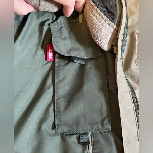L.L. Bean Vintage LL Bean Mens Green Drawstring Zip Out Fleece Parka Size US S / EU 44-46 / 1 - 4 Thumbnail