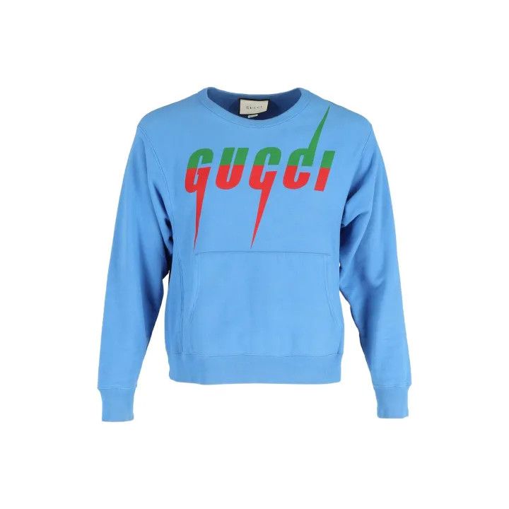 Gucci Gucci Logo Print Long Sleeve Sweatshirt Size US M / EU 48-50 / 2 - 1 Thumbnail