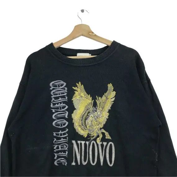 Vanillaページ Vtg 90' QUINTO VIALE GOBANGAI Phoenix Embroidery Sweatshirt