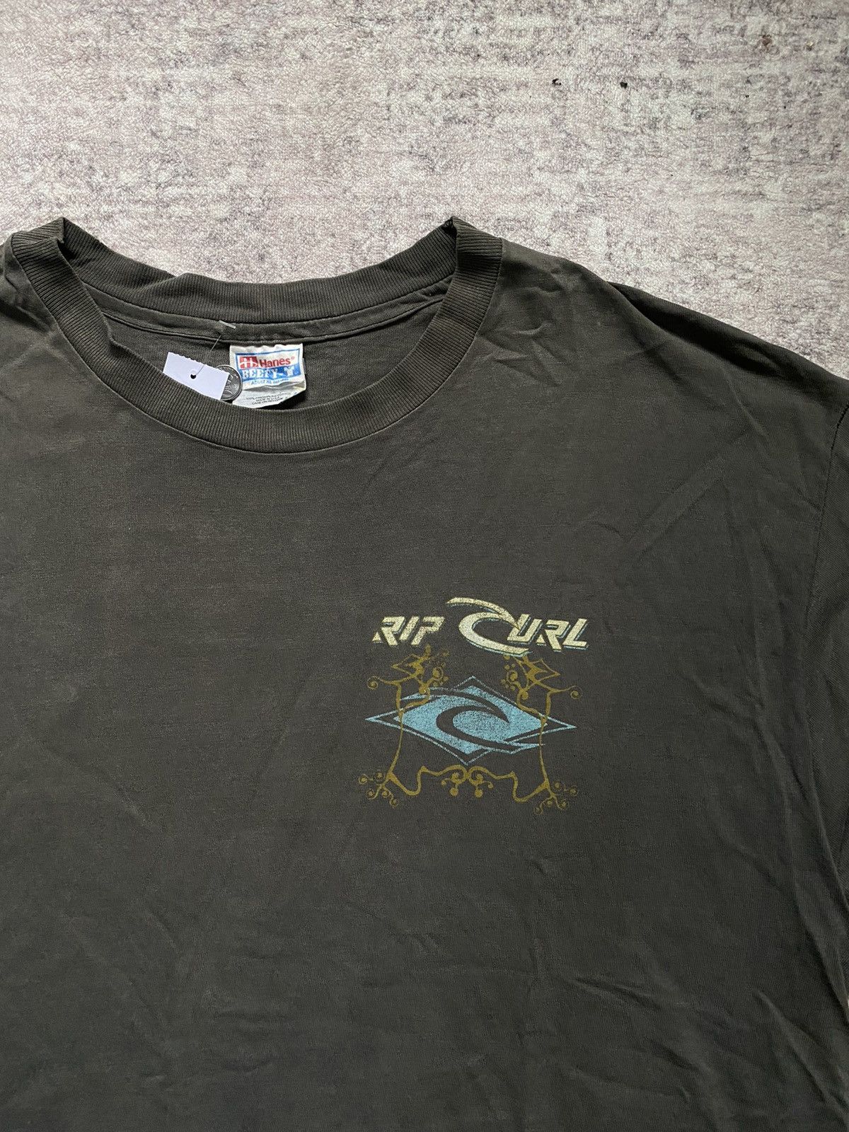 Quiksilver × Rip Curl × Vintage VINTAGE RIPCURL ON TAG HANES 90s Size US XL / EU 56 / 4 - 3 Thumbnail
