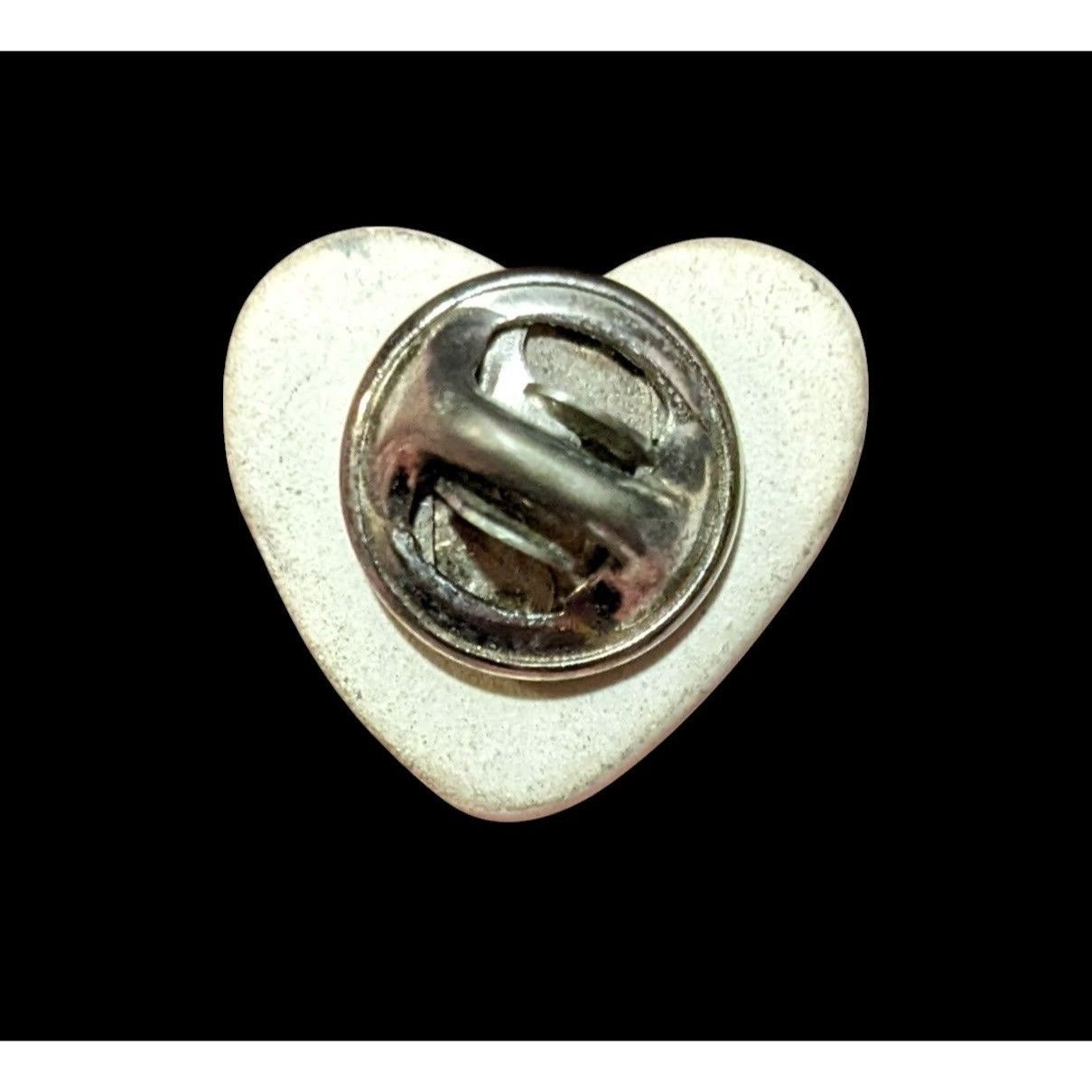 Other Vintage Cottagecore Ceramic White and Purple Floral Heart La Size ONE SIZE - 3 Thumbnail