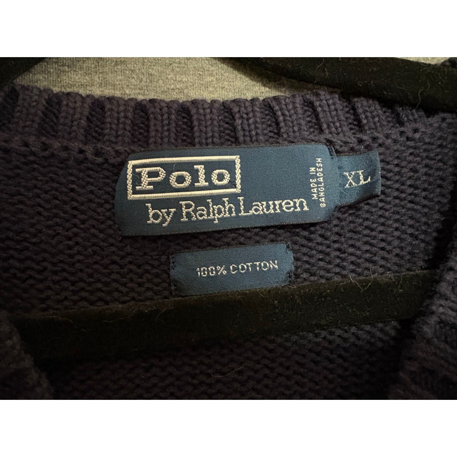 Polo Ralph Lauren Polo by Ralph Lauren | Men's Navy Blue 100% Cotton Vest | XL Size US XL / EU 56 / 4 - 2 Thumbnail