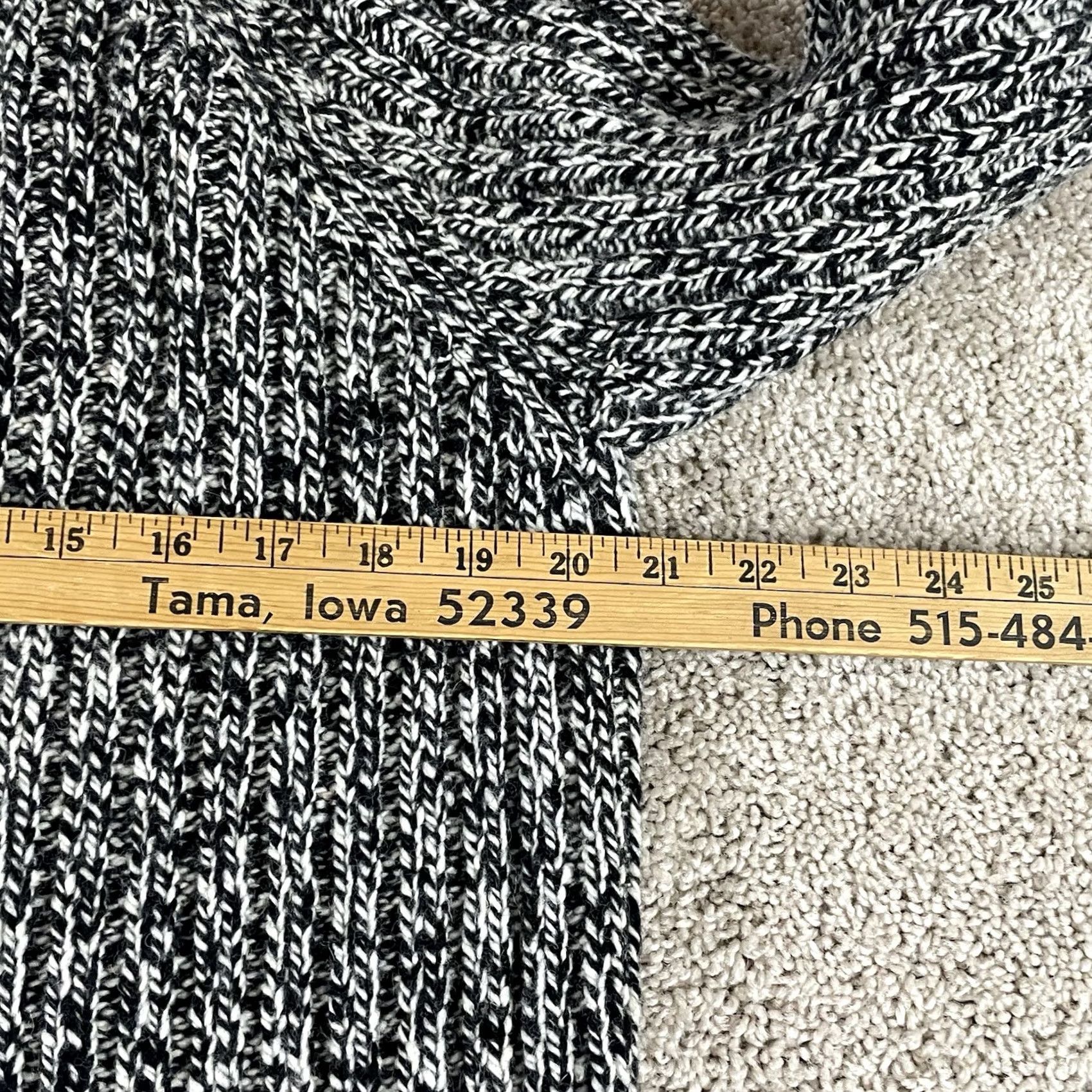 Ralph Lauren VINTAGE Ralph Lauren Sweater Women’s PL Ribbed Cowl Neck Lambs Wool Marled R2 Size L / US 10 / IT 46 - 6 Thumbnail