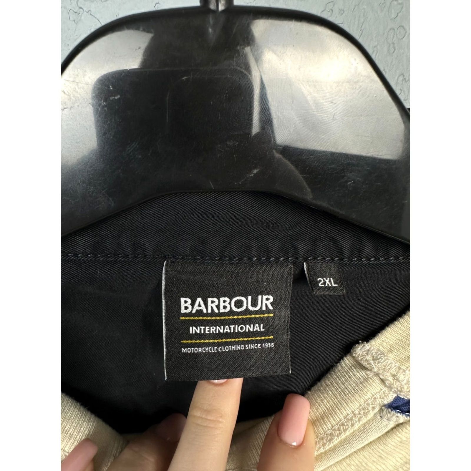 Barbour Barbour International Mens Overshirt Jacket XXL Barbour External Shell Cotton Black 2XL Jacket Mens Size US XXL / EU 58 / 5 - 4 Thumbnail